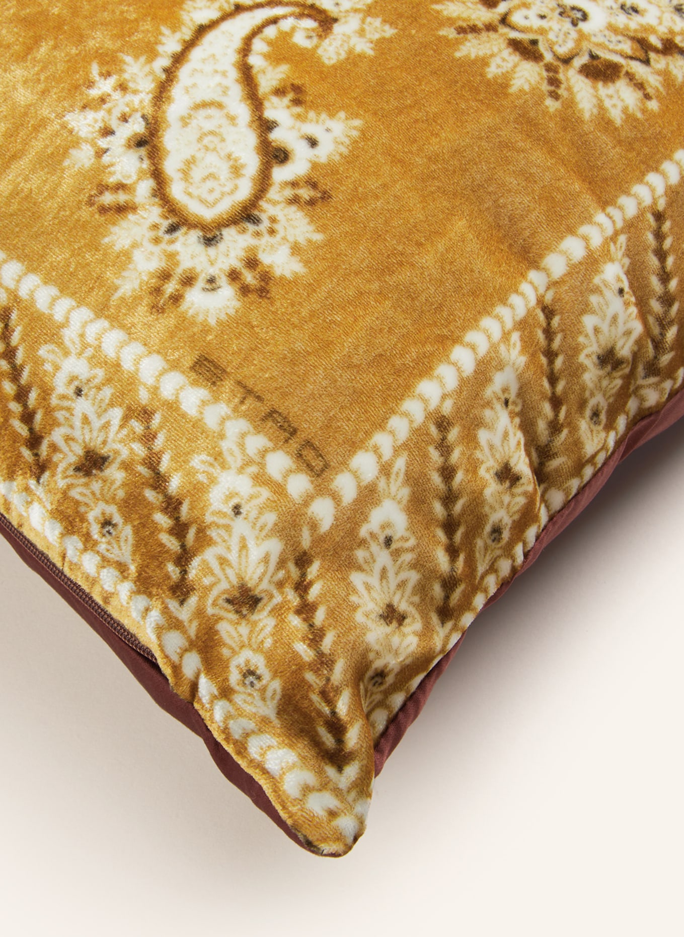 ETRO Home Decorative cushion, Color: DARK YELLOW/ CREAM/ COGNAC (Image 3)