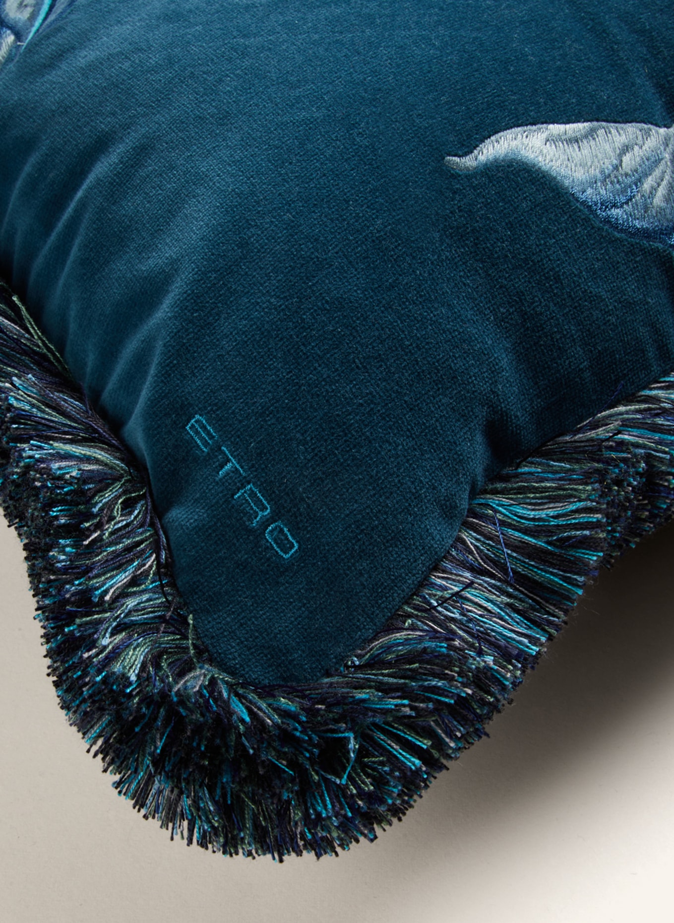 ETRO Home Decorative cushion, Color: DARK BLUE/ TURQUOISE/ LIGHT GRAY (Image 3)