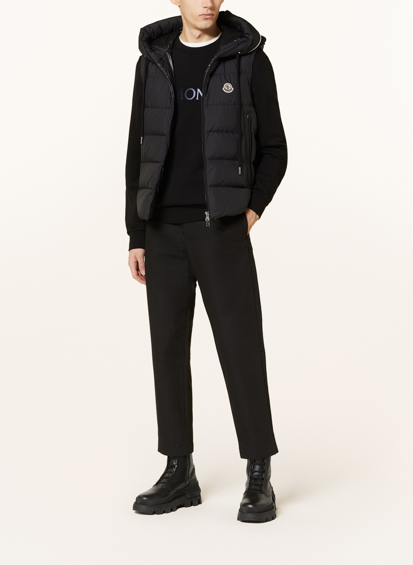 MONCLER Down vest CARDAMINE, Color: BLACK (Image 2)