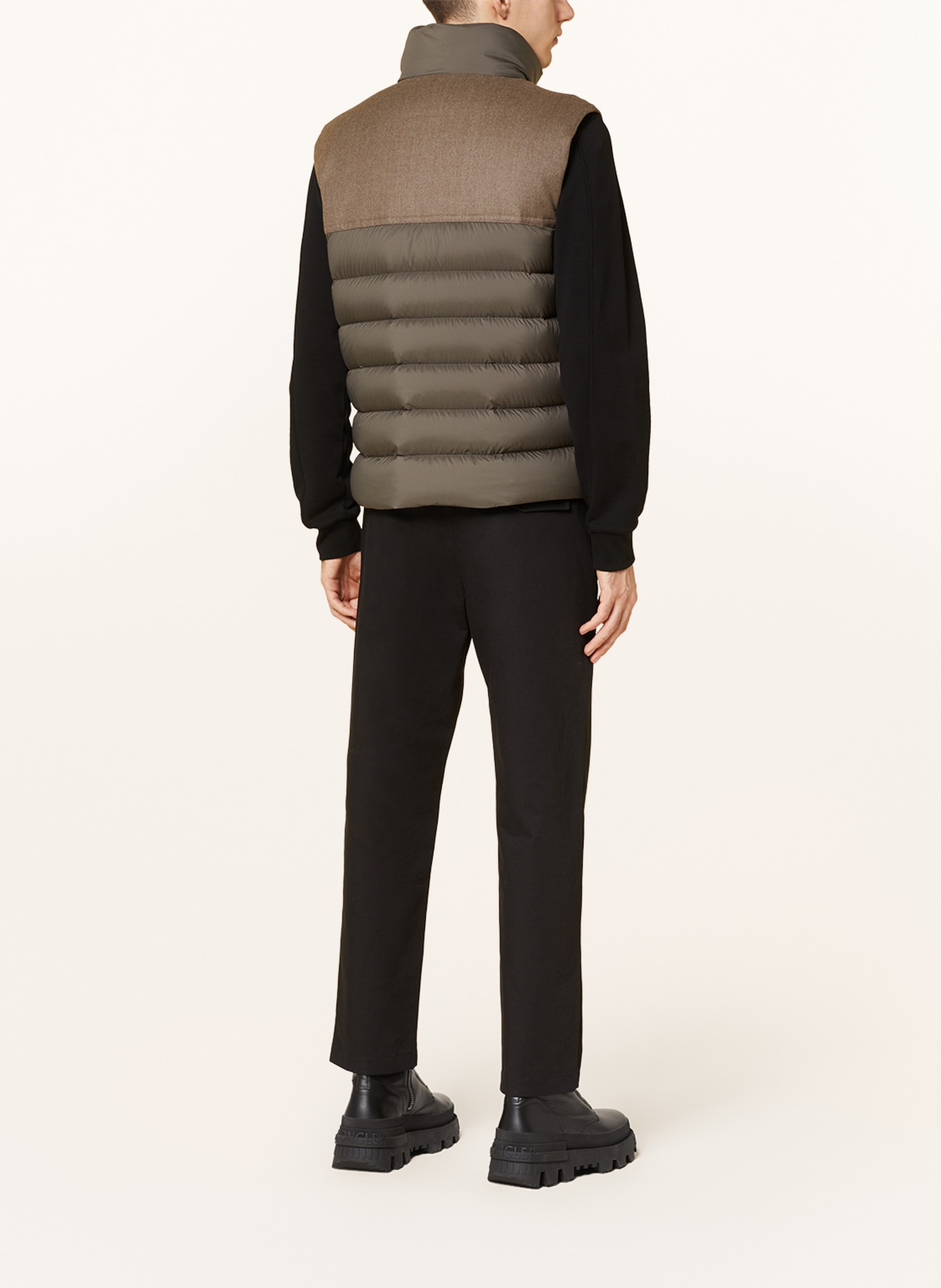 MONCLER Down vest RANCE, Color: BROWN (Image 3)