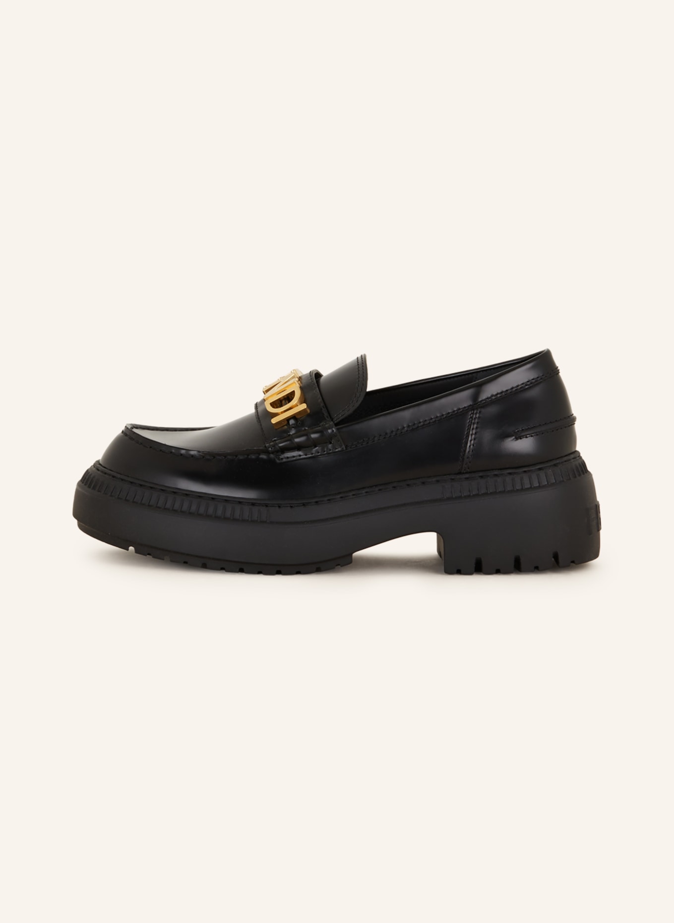 FENDI Platform loafers, Color: BLACK (Image 4)
