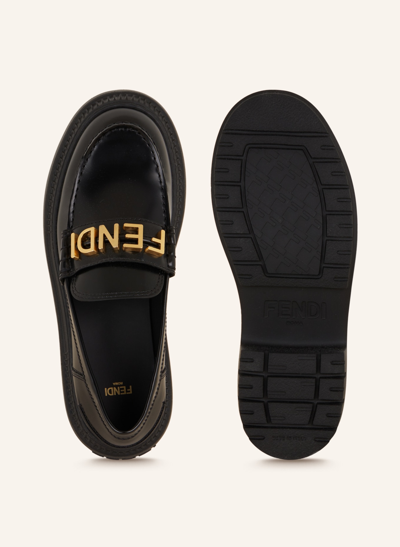 FENDI Platform loafers, Color: BLACK (Image 5)