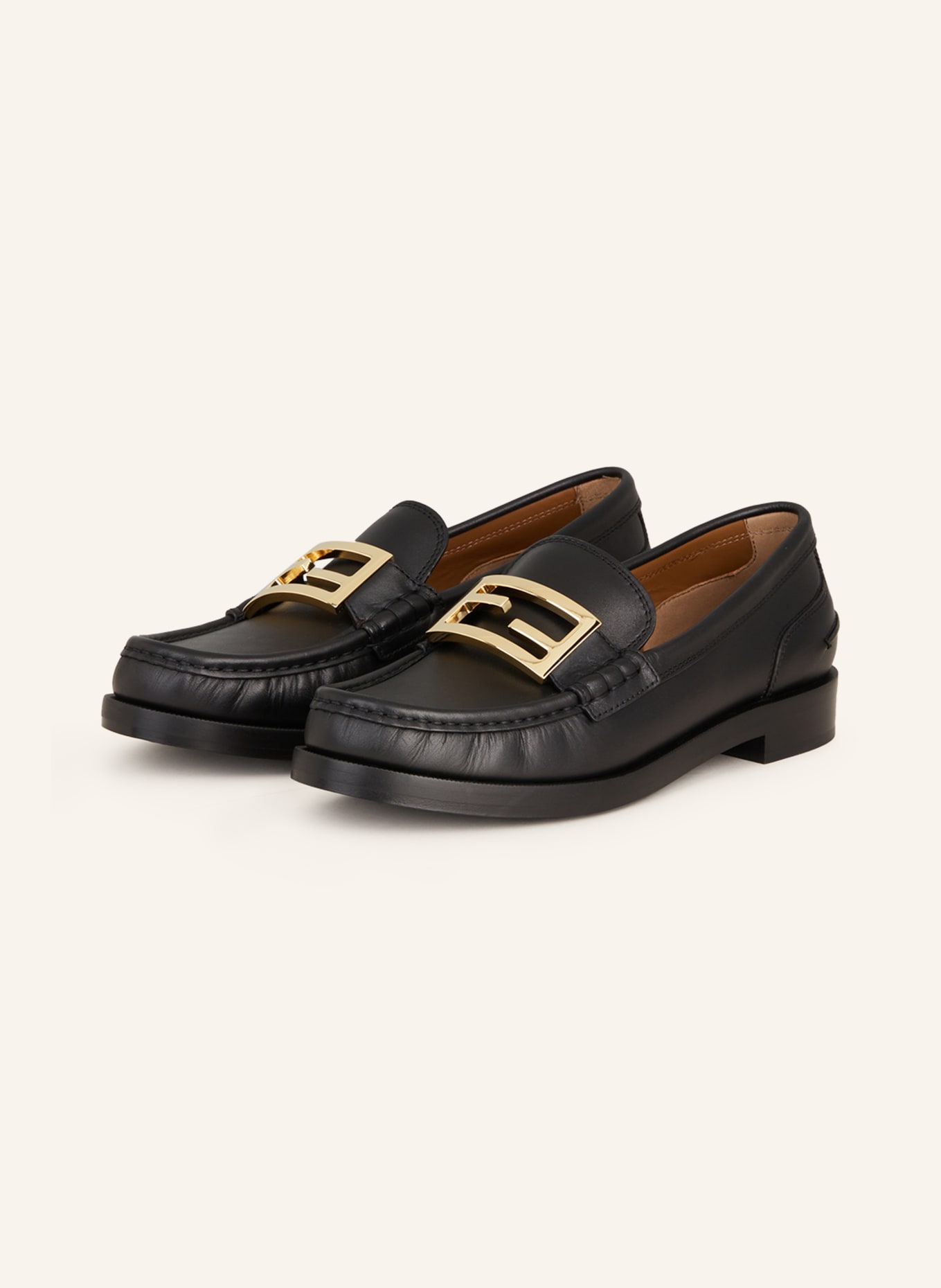 FENDI Loafers, Color: BLACK (Image 1)