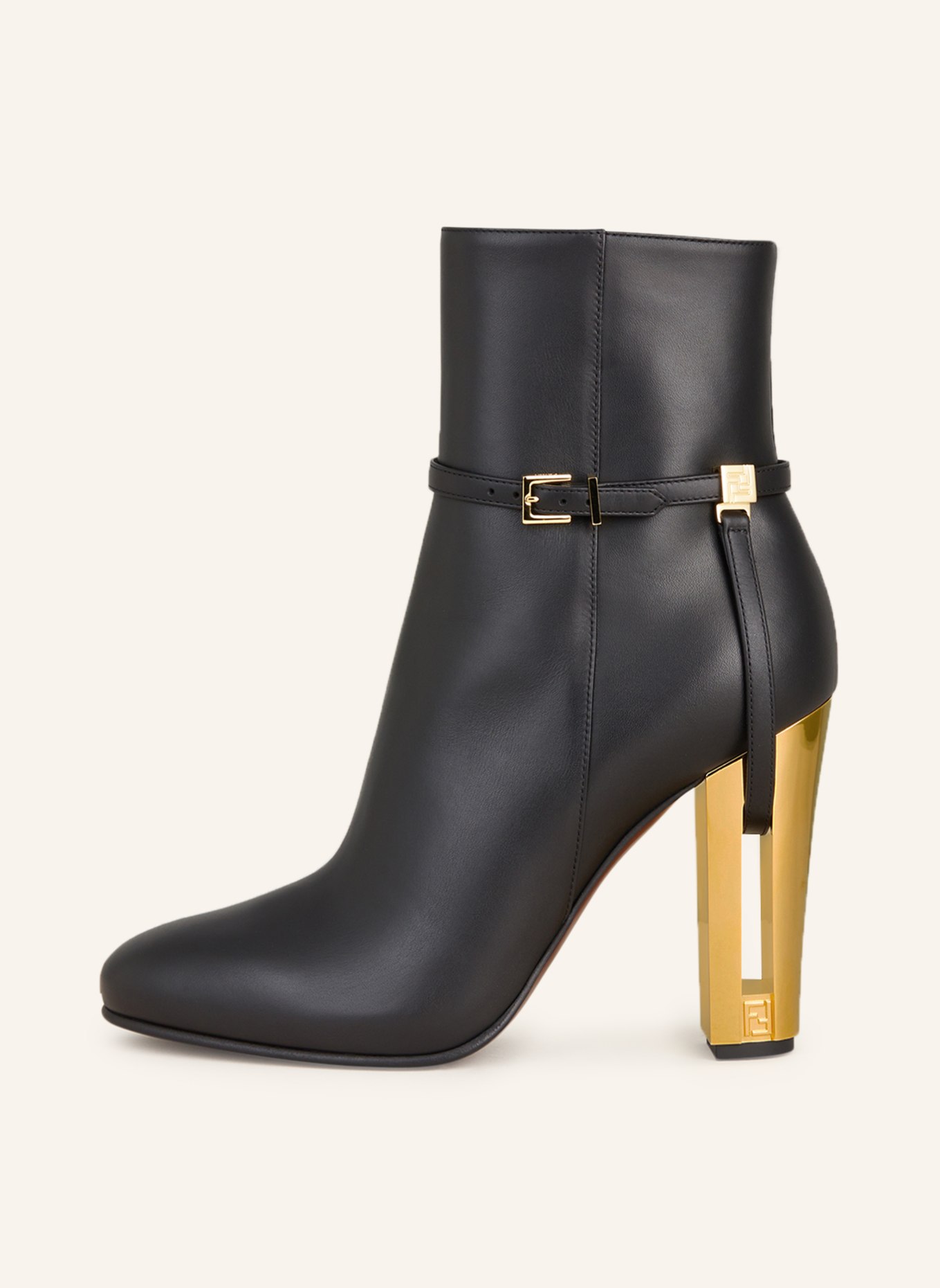 FENDI Ankle boots, Color: BLACK/ GOLD (Image 4)