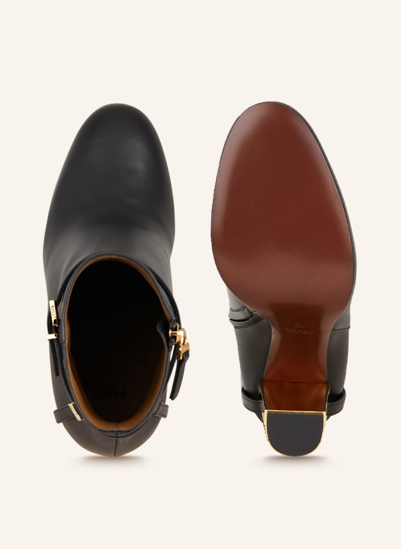 FENDI Ankle boots, Color: BLACK/ GOLD (Image 6)
