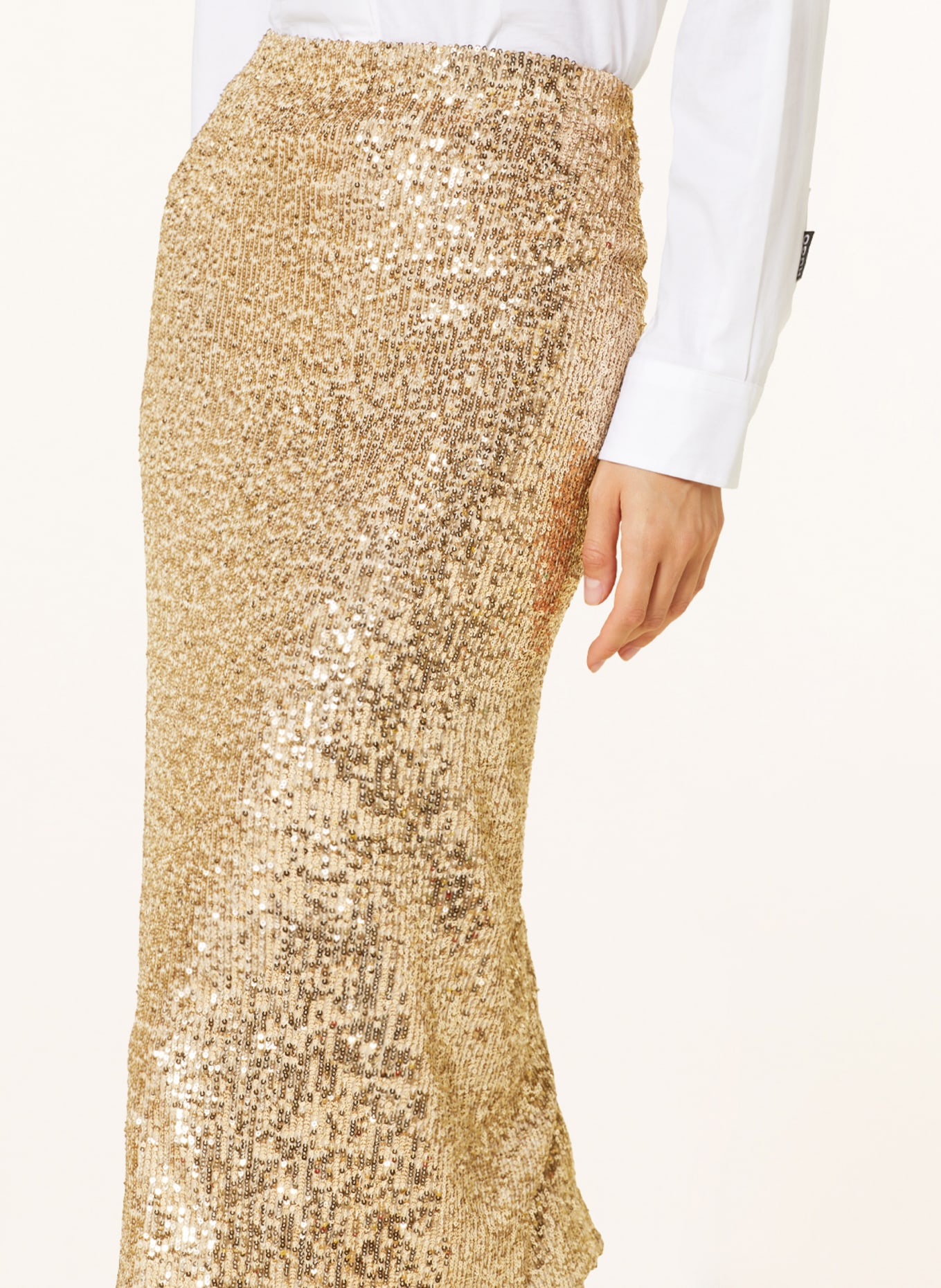 SLY 010 Sequin skirt, Color: GOLD (Image 4)