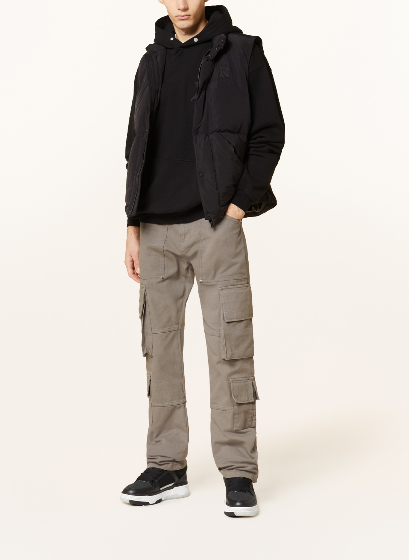 EIGHTYFIVE Cargo pants straight fit, Color: GRAY (Image 2)