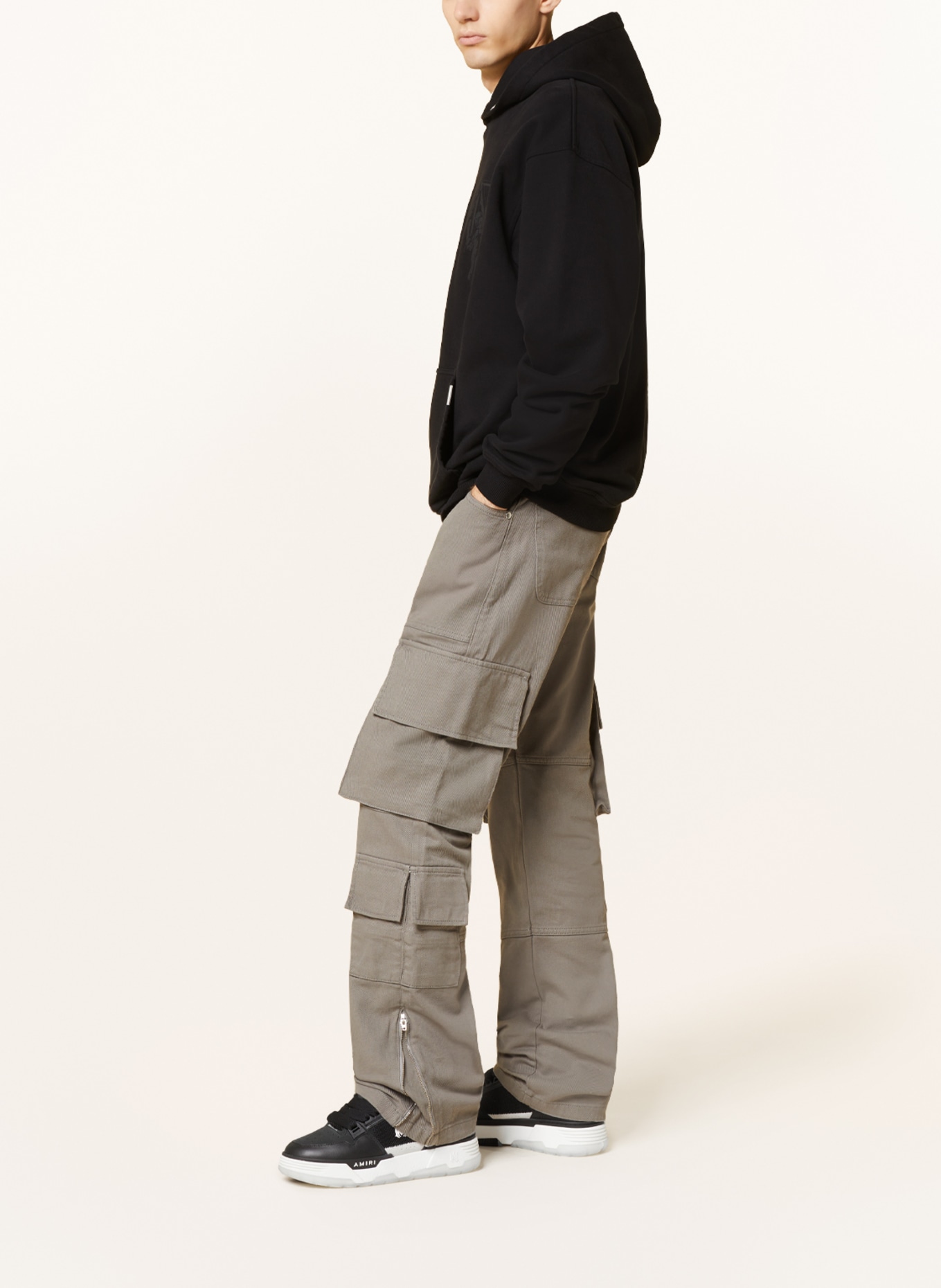 EIGHTYFIVE Cargo pants straight fit, Color: GRAY (Image 4)