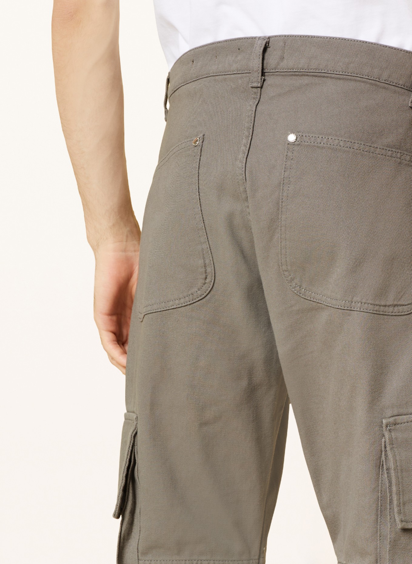 EIGHTYFIVE Cargo pants straight fit, Color: GRAY (Image 6)