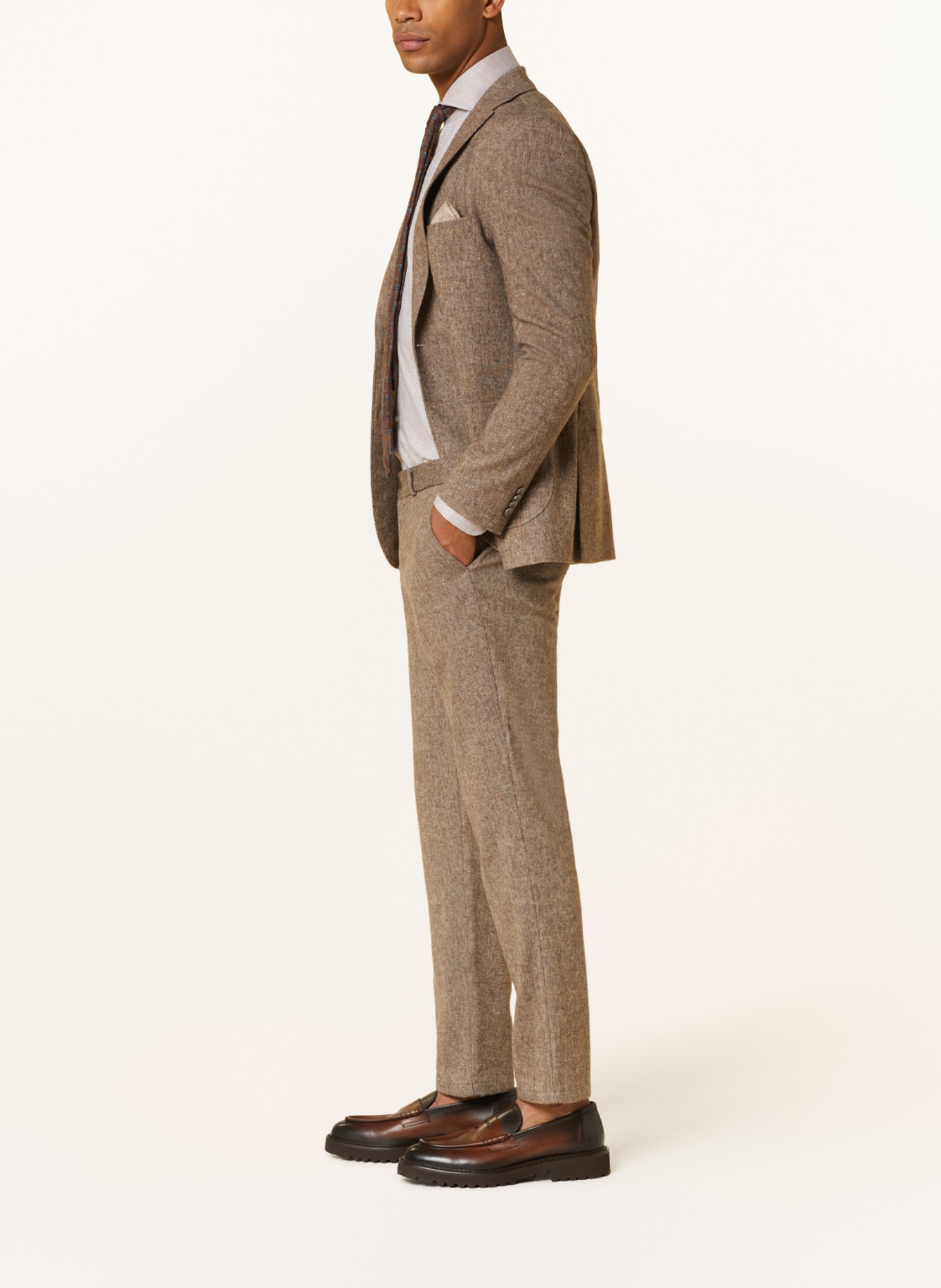 PAUL Spodnie garniturowe slim fit, Kolor: 270 CAMEL (Obrazek 5)