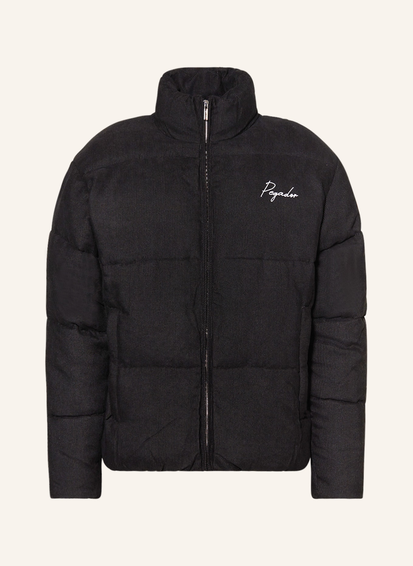 PEGADOR Steppjacke SUNDRE aus Cord in schwarz