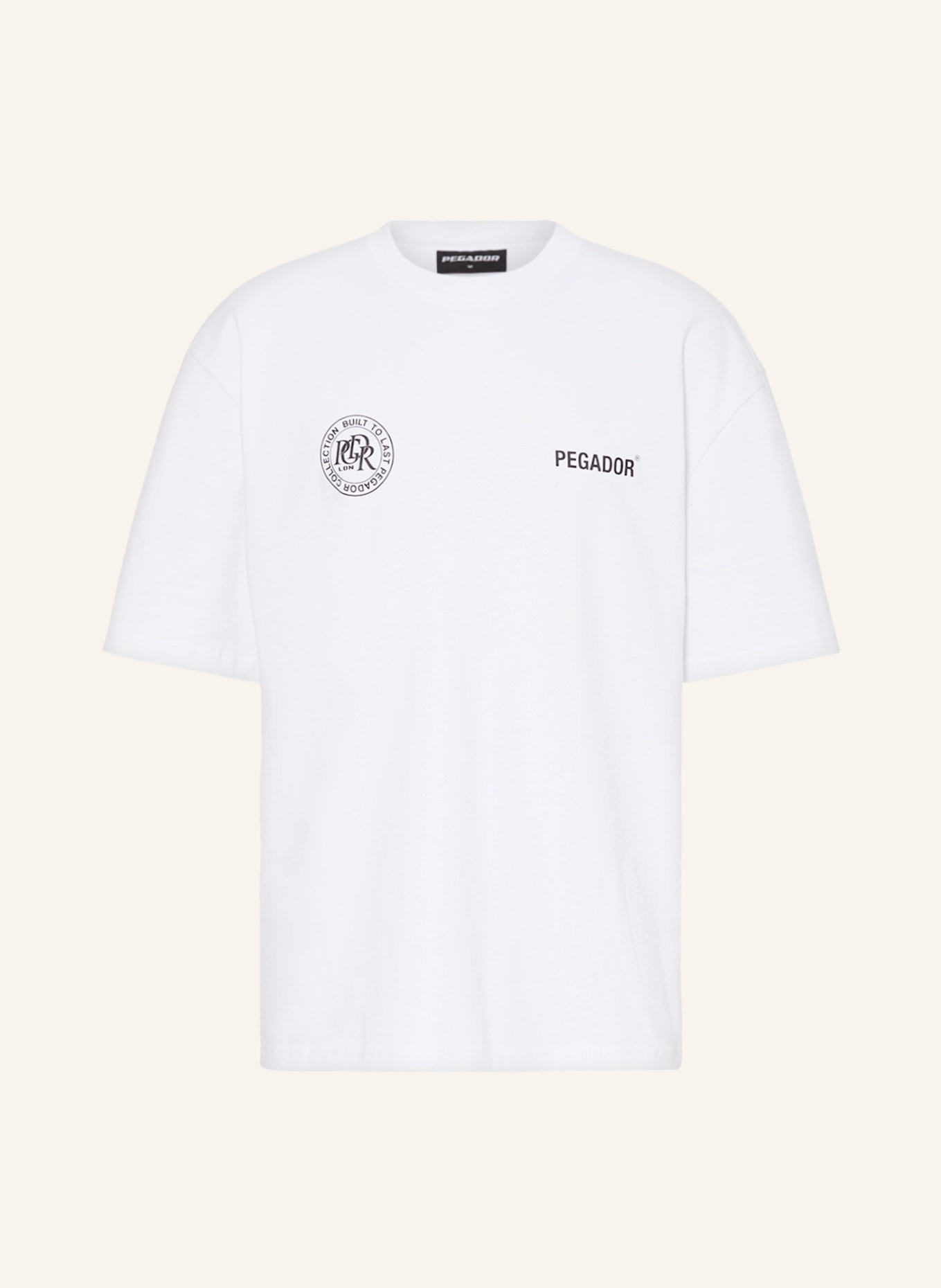 PEGADOR Oversized shirt DIKE, Color: BLACK/ WHITE (Image 1)