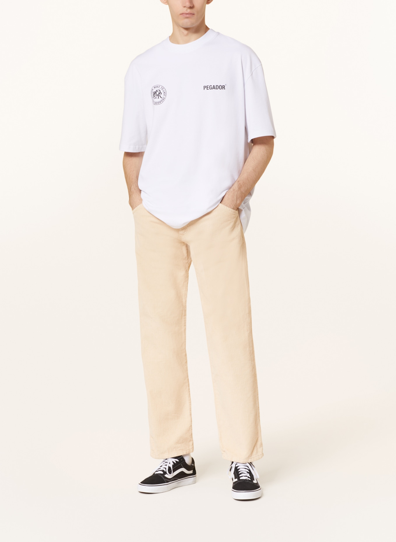 PEGADOR Oversized shirt DIKE, Color: BLACK/ WHITE (Image 3)