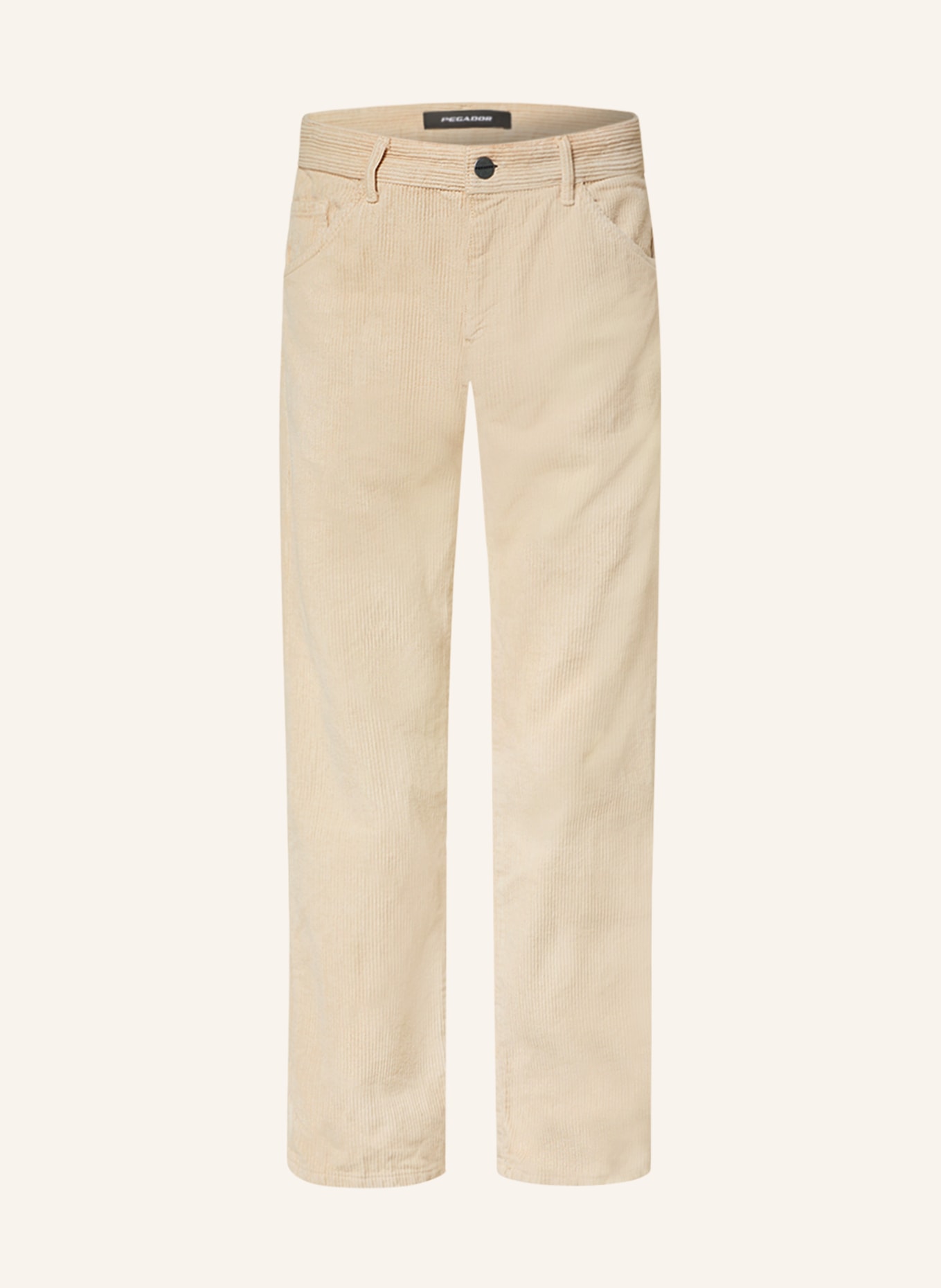 PEGADOR Spodnie sztruksowe DORSEY regular fit, Kolor: KREMOWY (Obrazek 1)