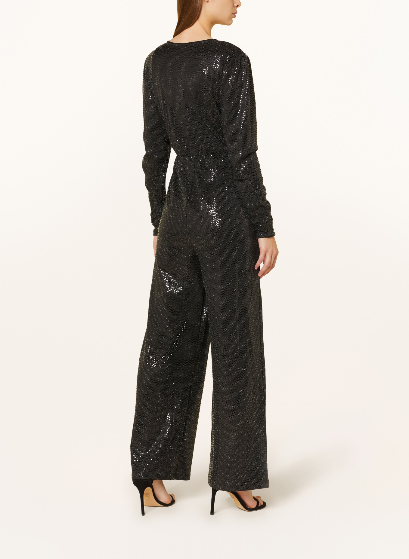 ICHI Jumpsuit IHLOANE with sequins, Color: BLACK (Image 3)
