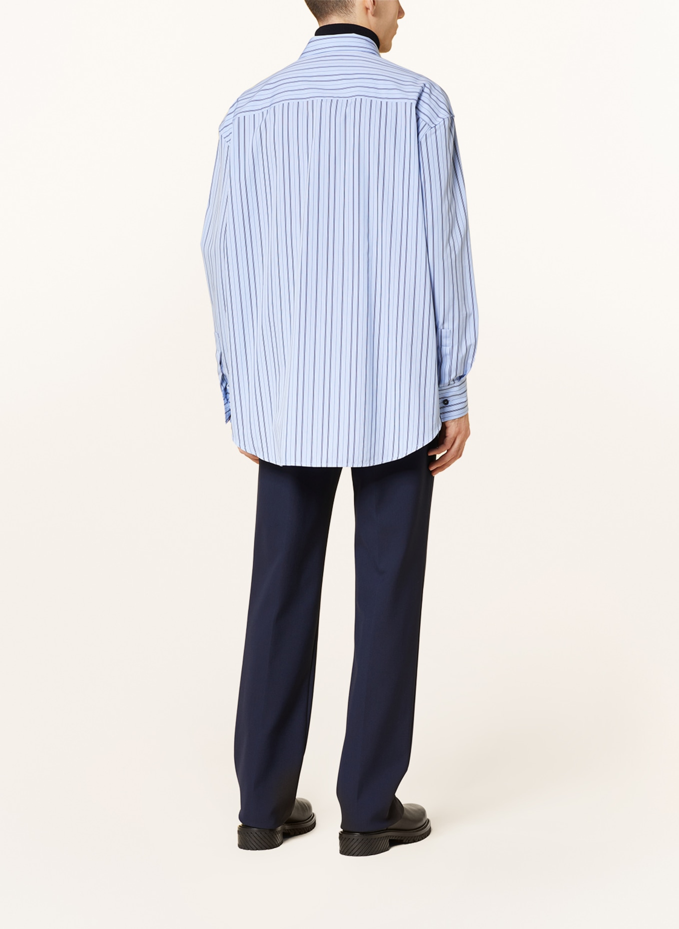 Off-White Shirt oversized fit, Color: LIGHT BLUE/ BLACK (Image 3)