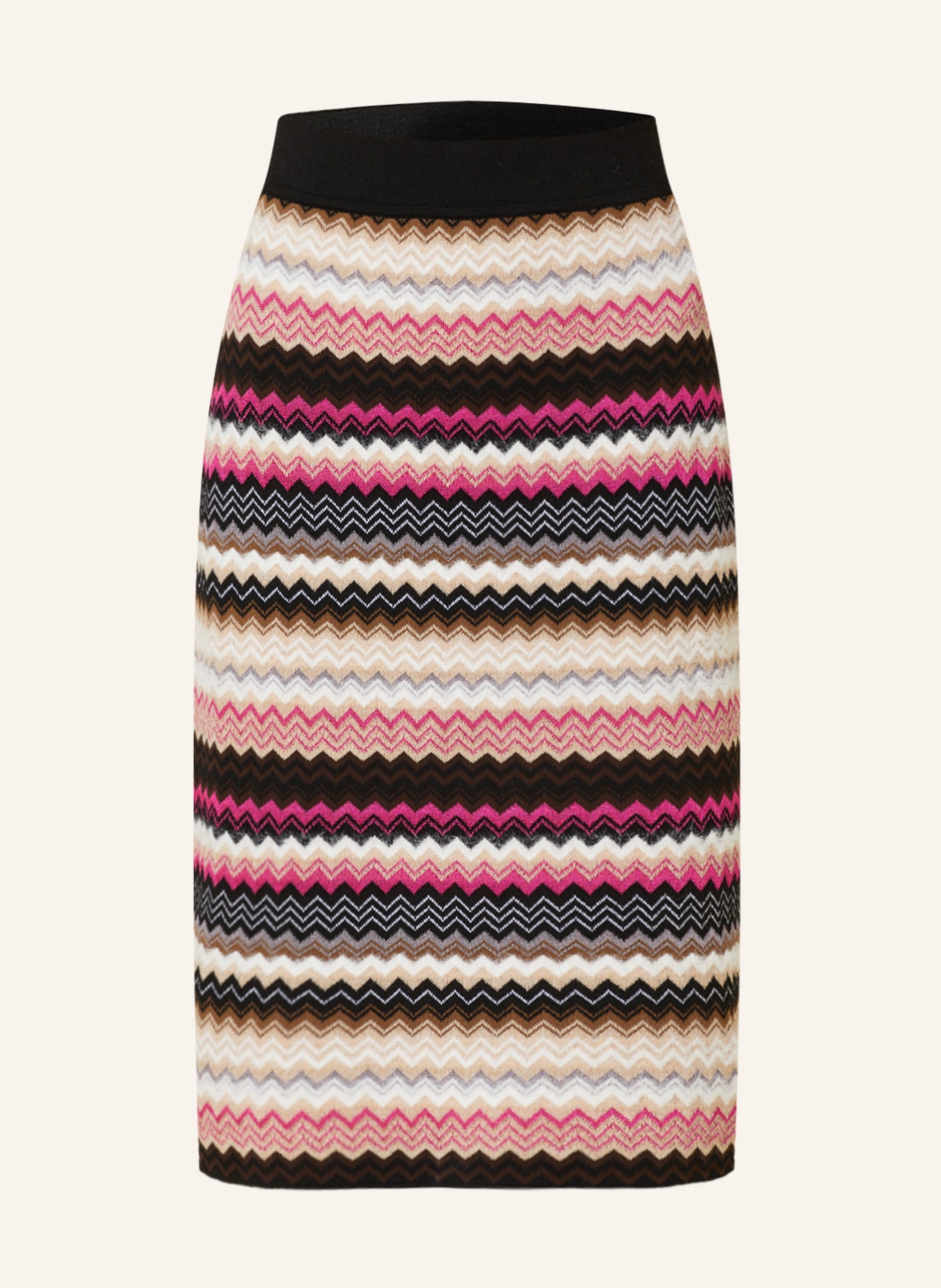 MISSONI Knit skirt, Color: PINK/ BLACK/ WHITE (Image 1)