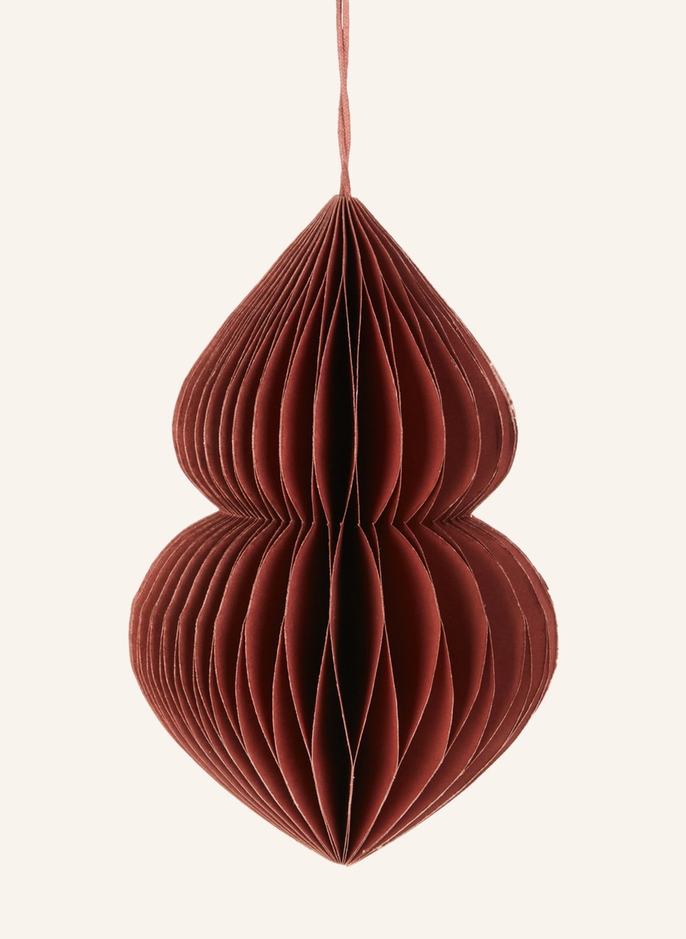 BROSTE COPENHAGEN 2dílná sada dekoračních přívěsků CHRISTMAS MIX: TMAVĚ ČERVENÁ