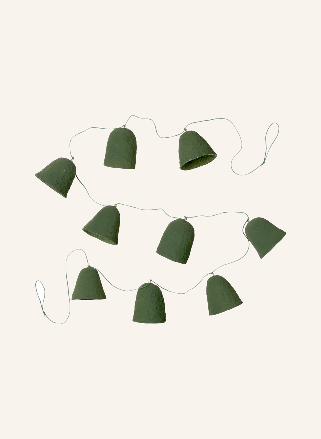 BROSTE COPENHAGEN Girlandy PULP: TMAVĚ ZELENÁ