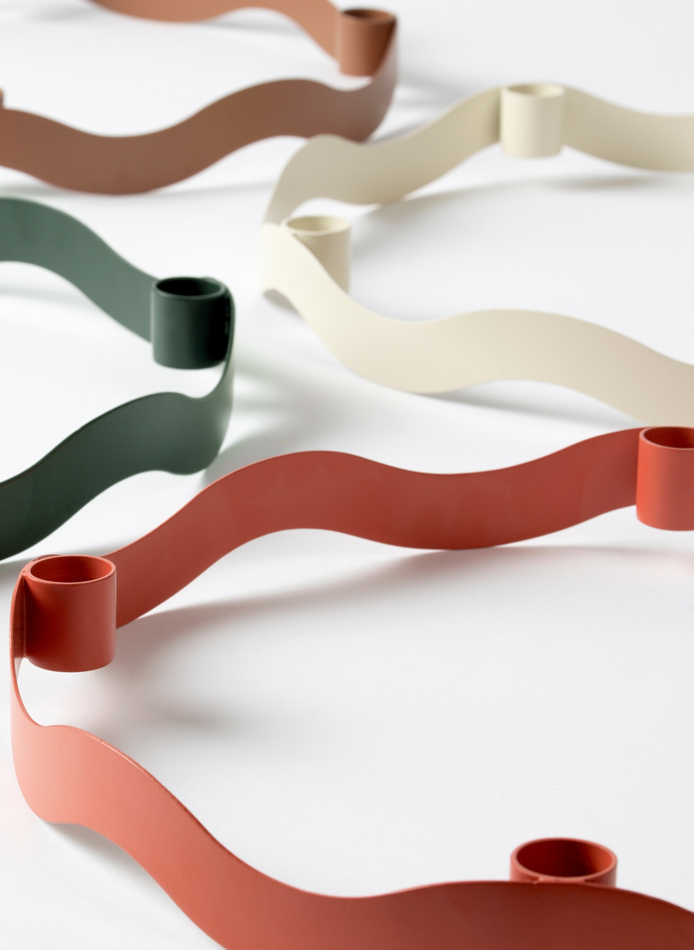 BROSTE COPENHAGEN Kerzenhalter HALO: GRAU