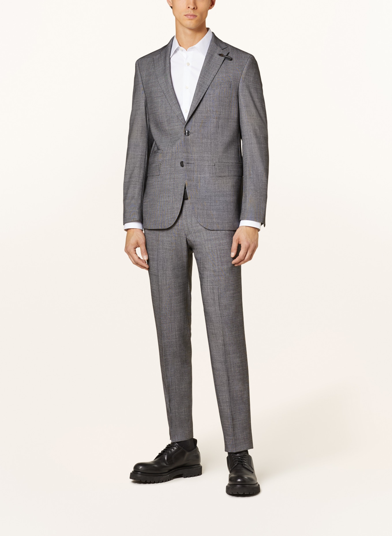 BALDESSARINI Suit trousers MASSA slim fit, Color: 9526 Asphalt Melange (Image 2)