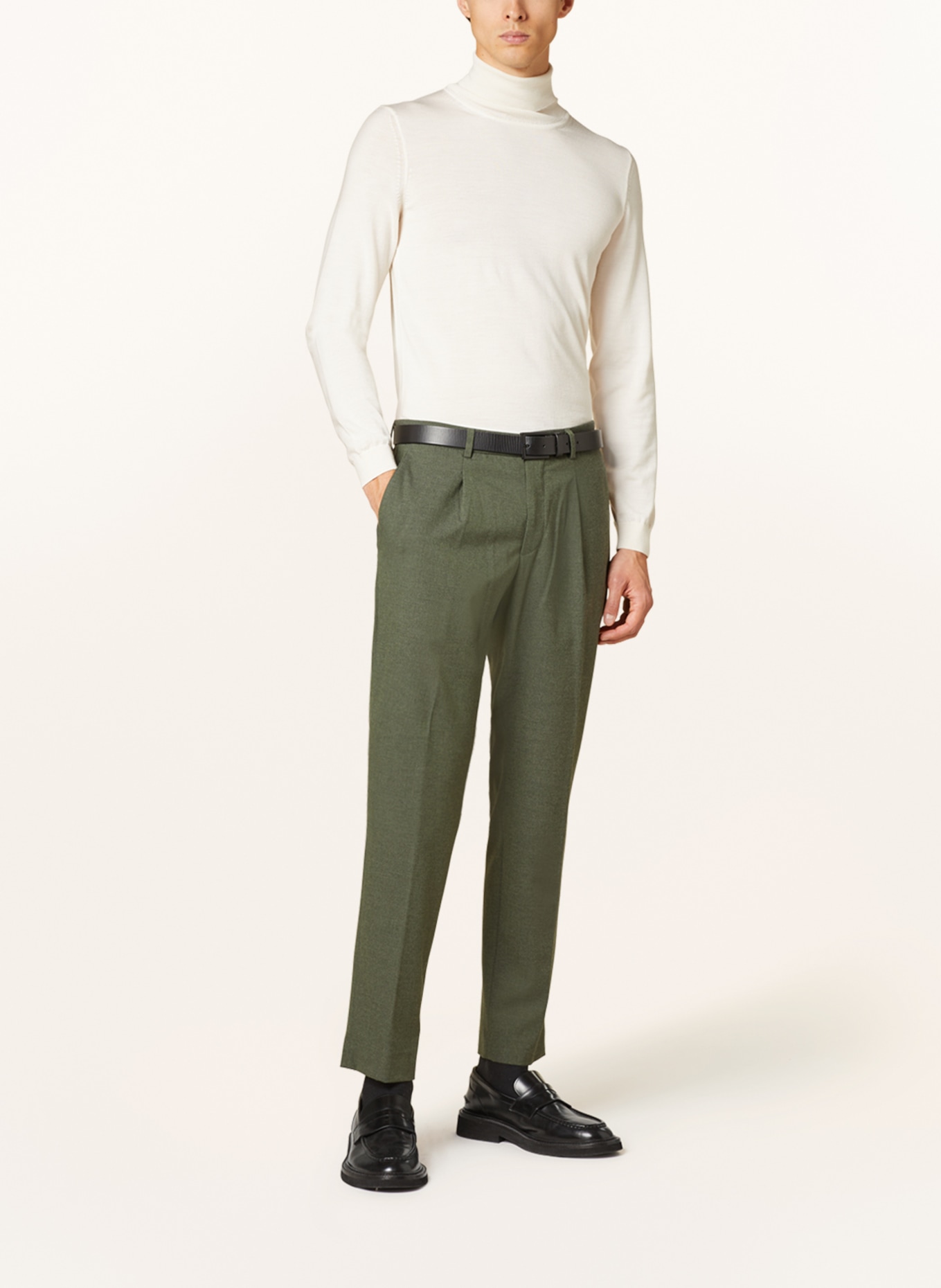 BALDESSARINI Suit trousers COX slim fit, Color: 5513 Deep Lichen Green Mel. (Image 3)