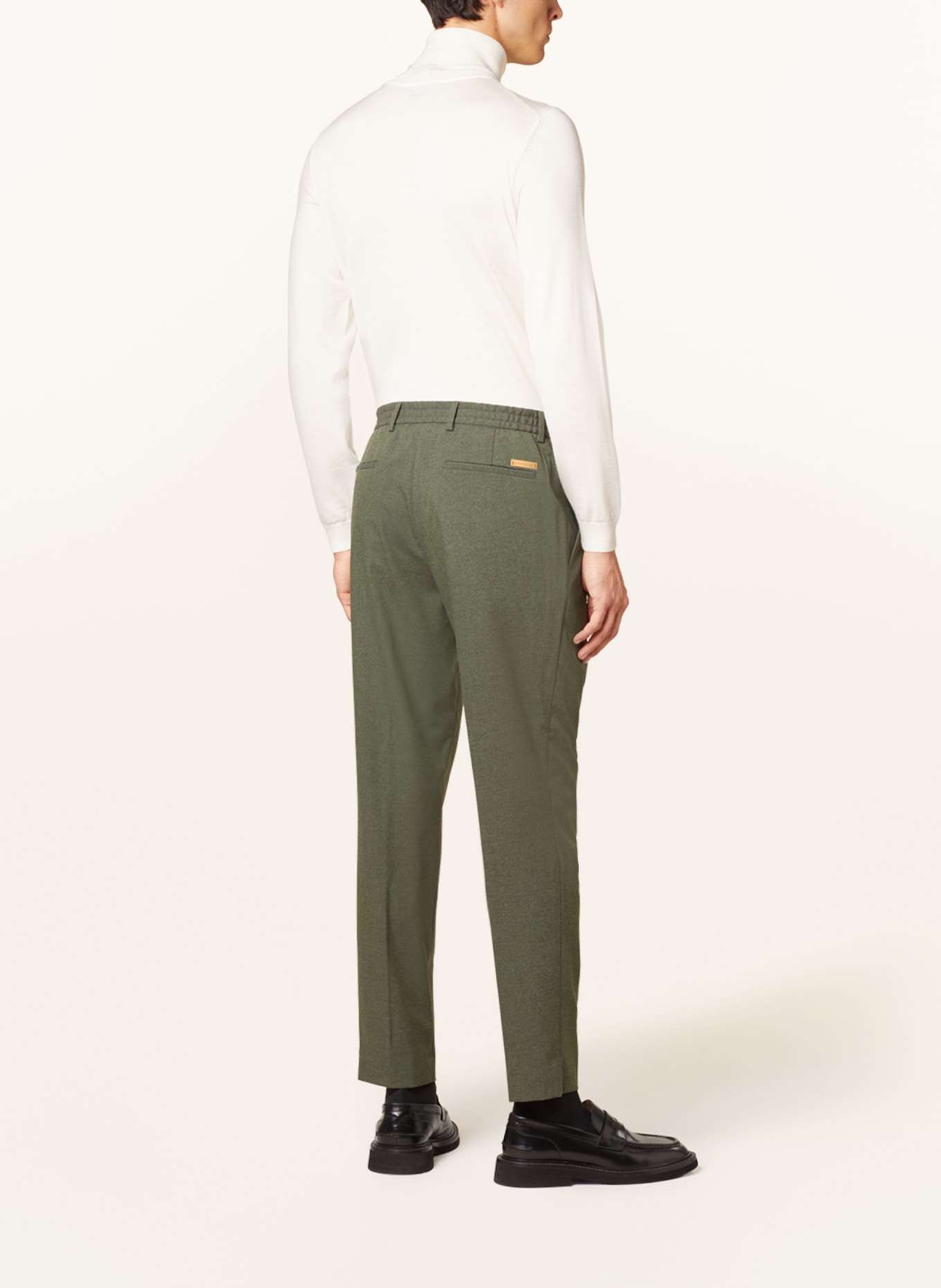 BALDESSARINI Spodnie garniturowe COX slim fit, Kolor: 5513 Deep Lichen Green Mel. (Obrazek 4)