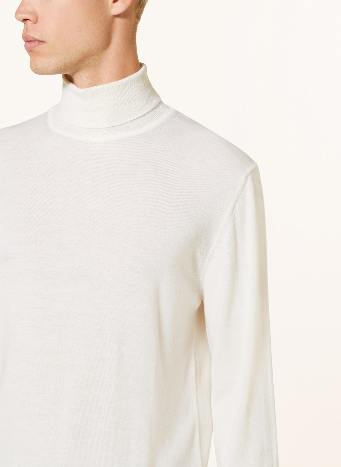BALDESSARINI Turtleneck sweater, Color: ECRU (Image 4)
