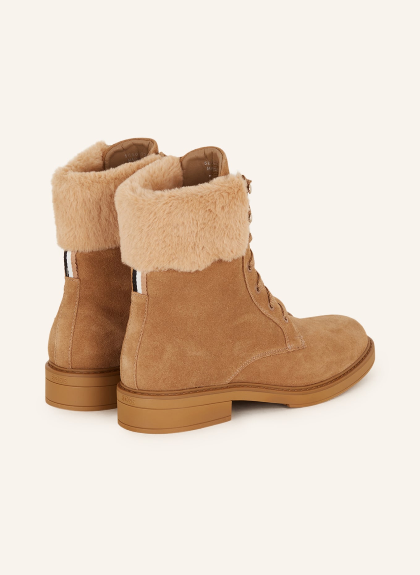 BOSS Lace-up Boots VANITY, Color: BEIGE (Image 2)