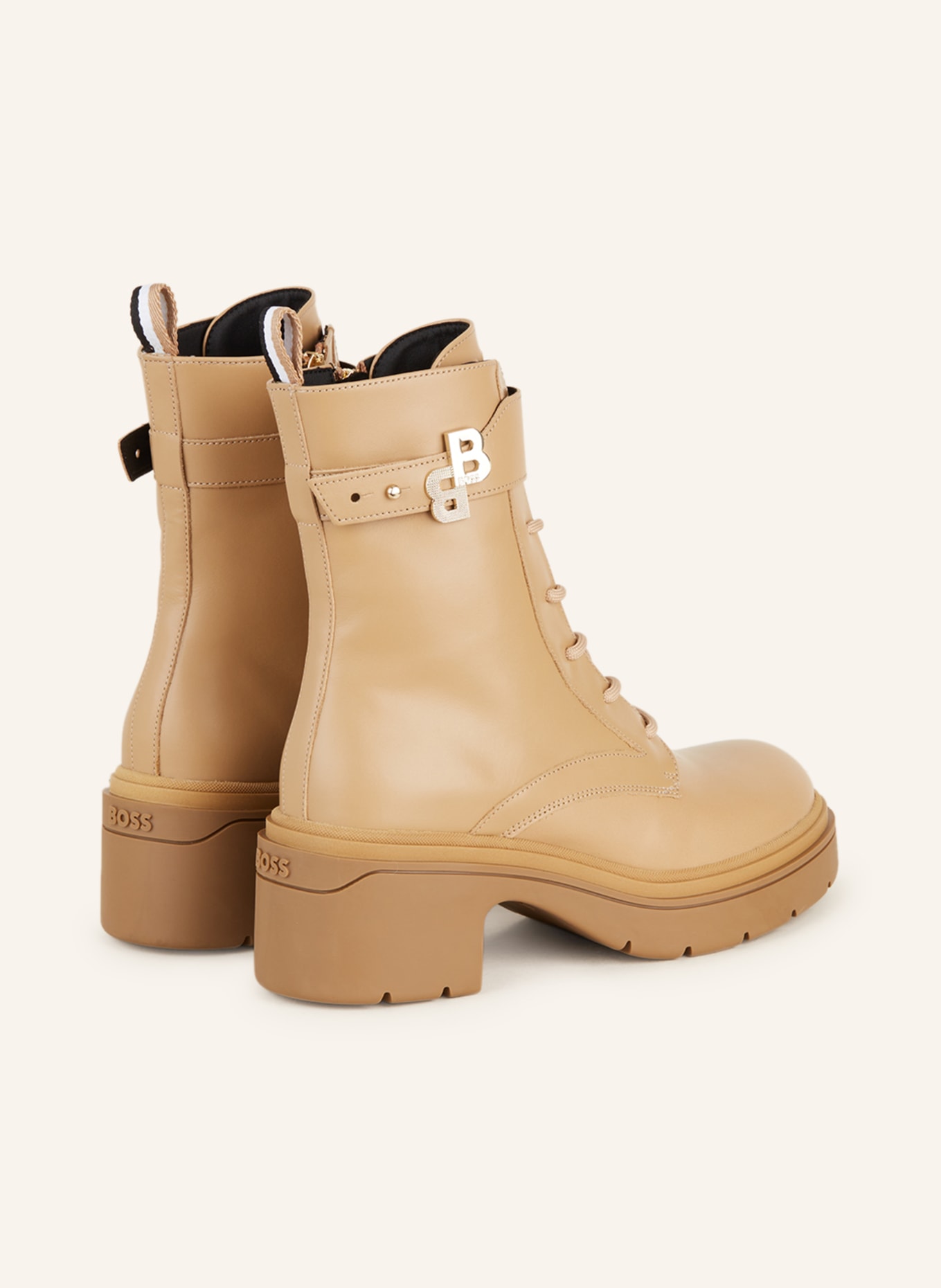 BOSS Lace-up boots CAROL, Color: BEIGE (Image 2)