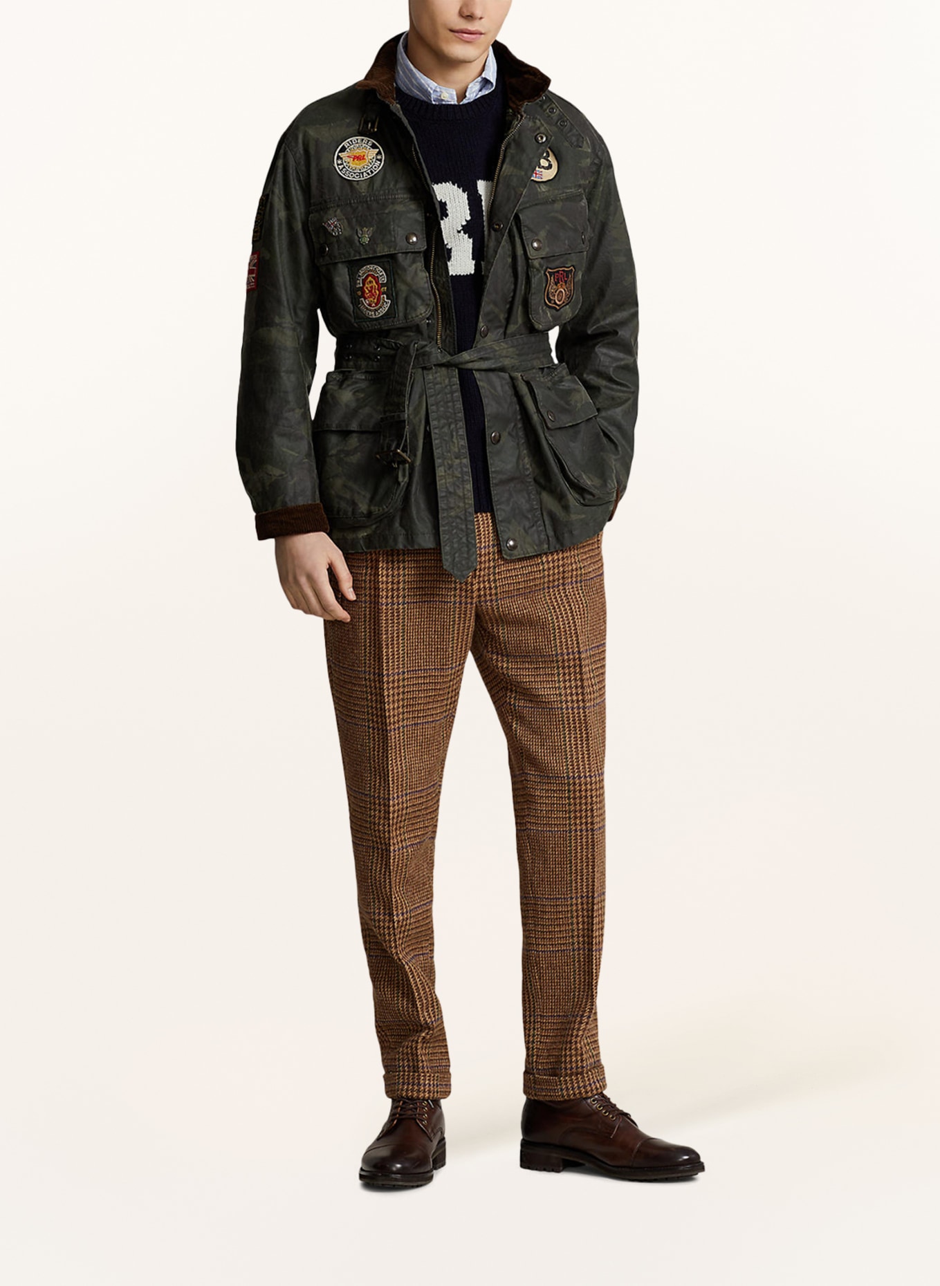 Ralph lauren men's khaki jacket clearance