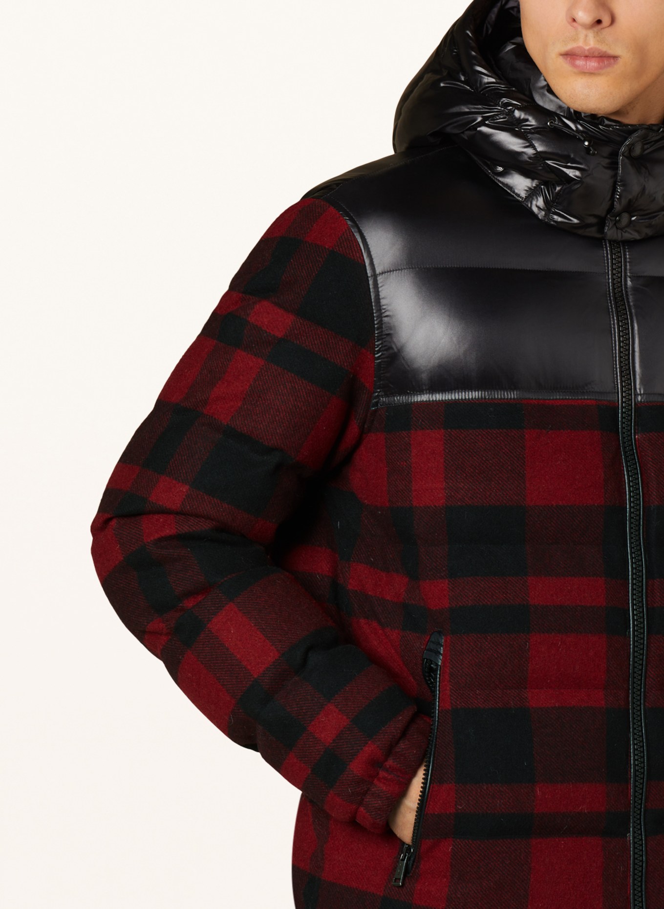 Lauren ralph lauren plaid puffer sale jacket