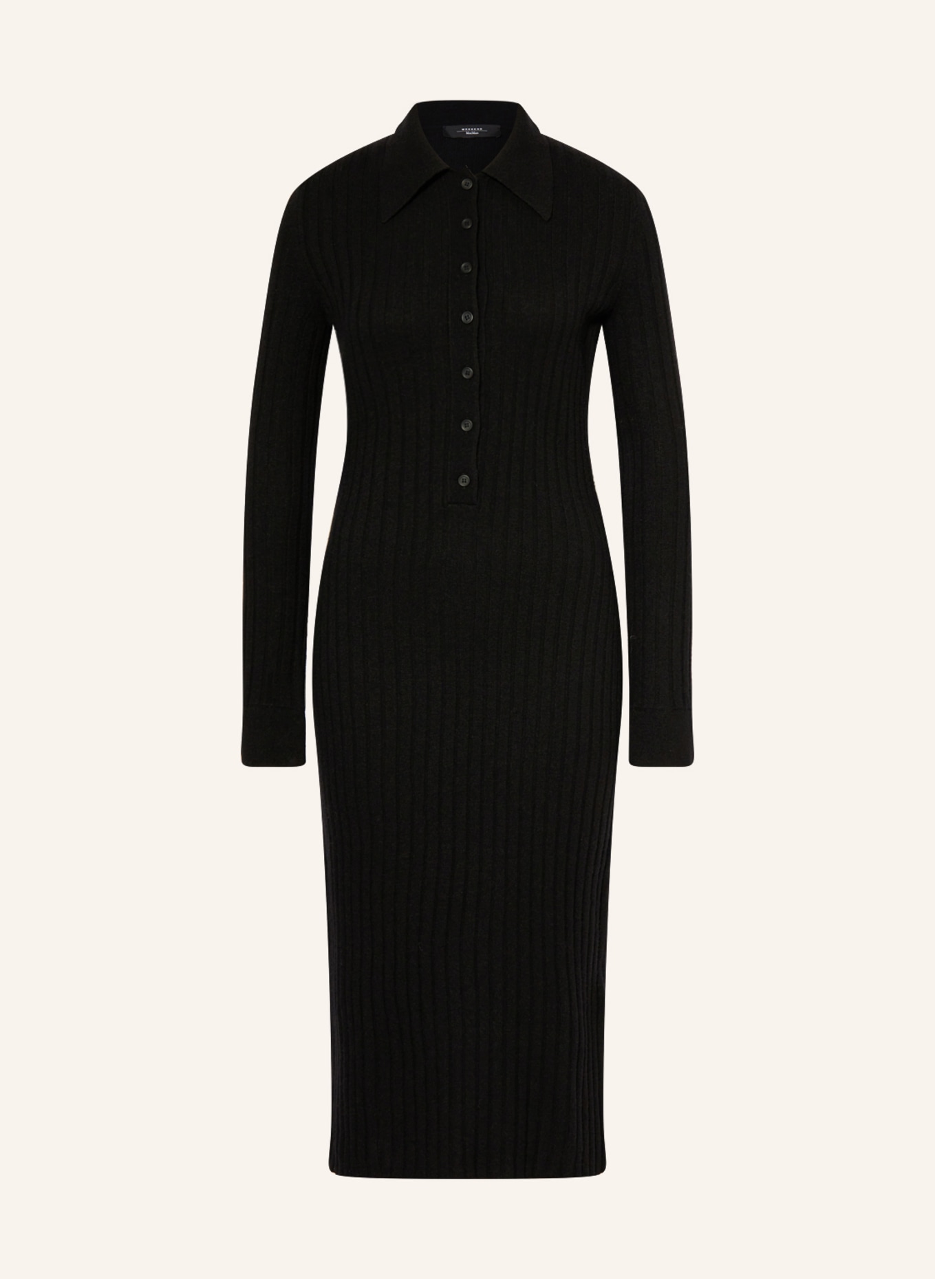 WEEKEND MaxMara Knit dress MONETA, Color: BLACK (Image 1)