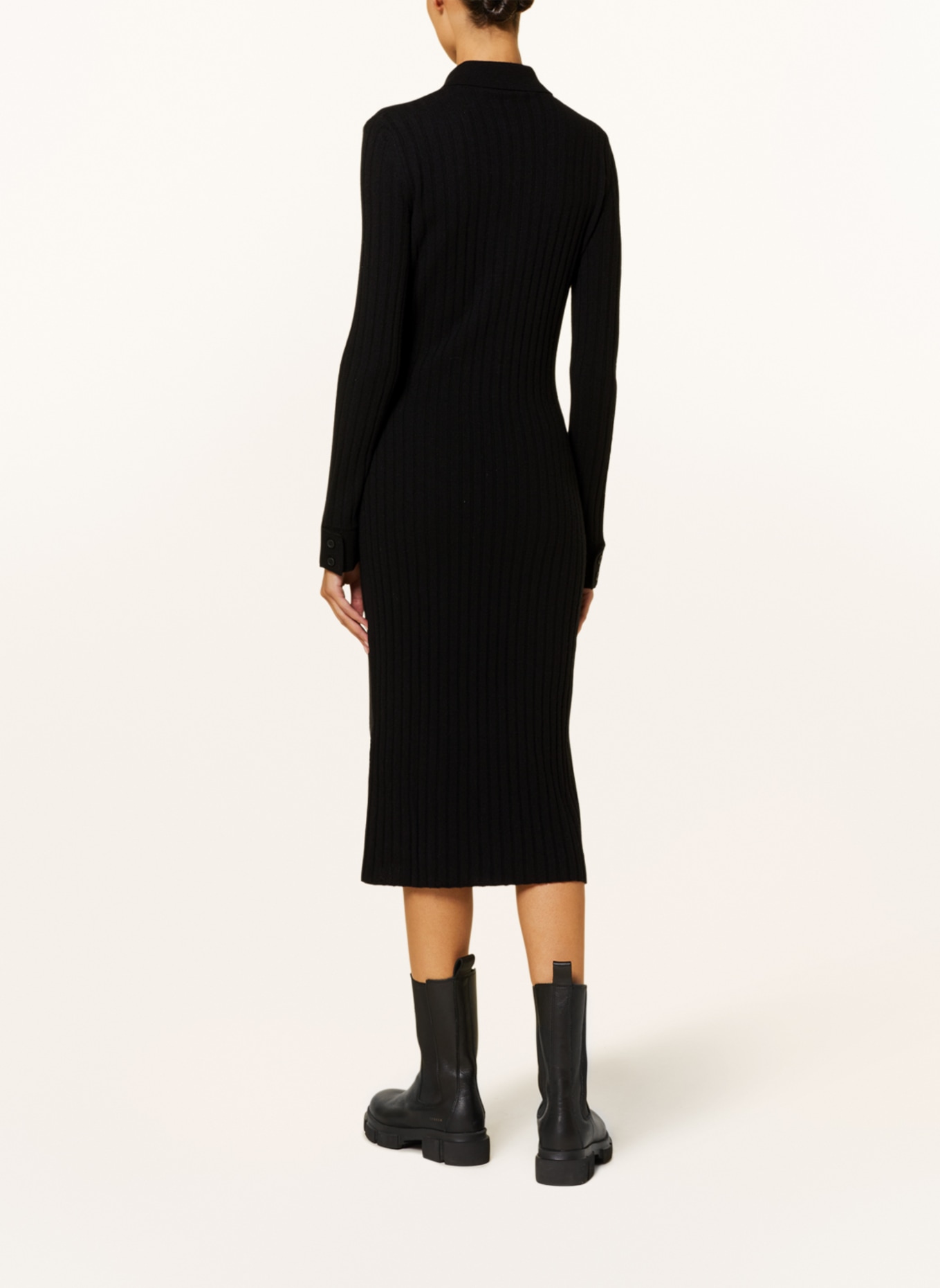 WEEKEND MaxMara Knit dress MONETA, Color: BLACK (Image 3)