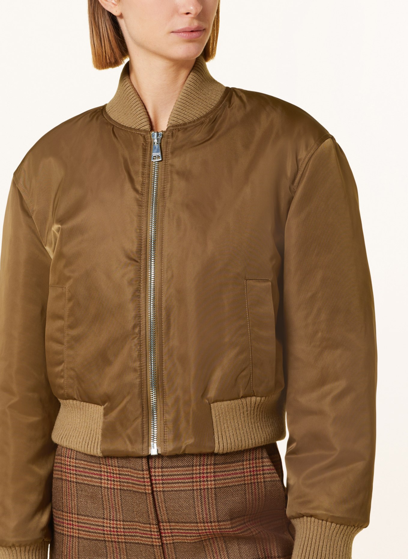 WEEKEND MaxMara Bomber jacket CLORURO TOBACCO, Color: BROWN (Image 4)