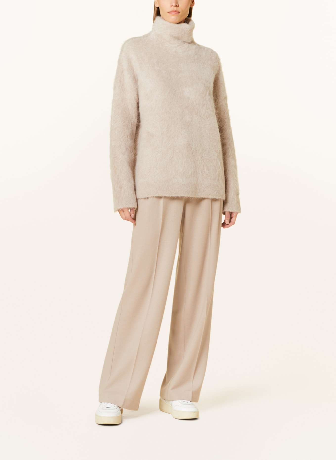 Calvin Klein Sweter oversized z alpaki, Kolor: BEŻOWY (Obrazek 2)