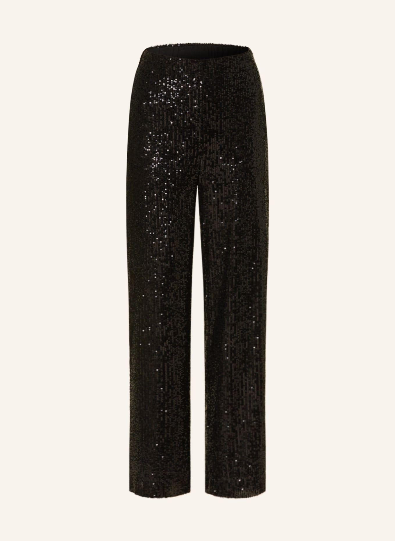 InWear Wide leg trousers JARJARIW with sequins, Color: BLACK (Image 1)