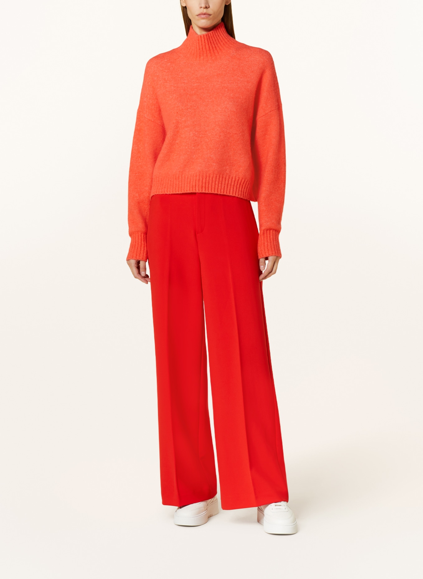 InWear Wide leg trousers ZINNIIW, Color: RED (Image 2)
