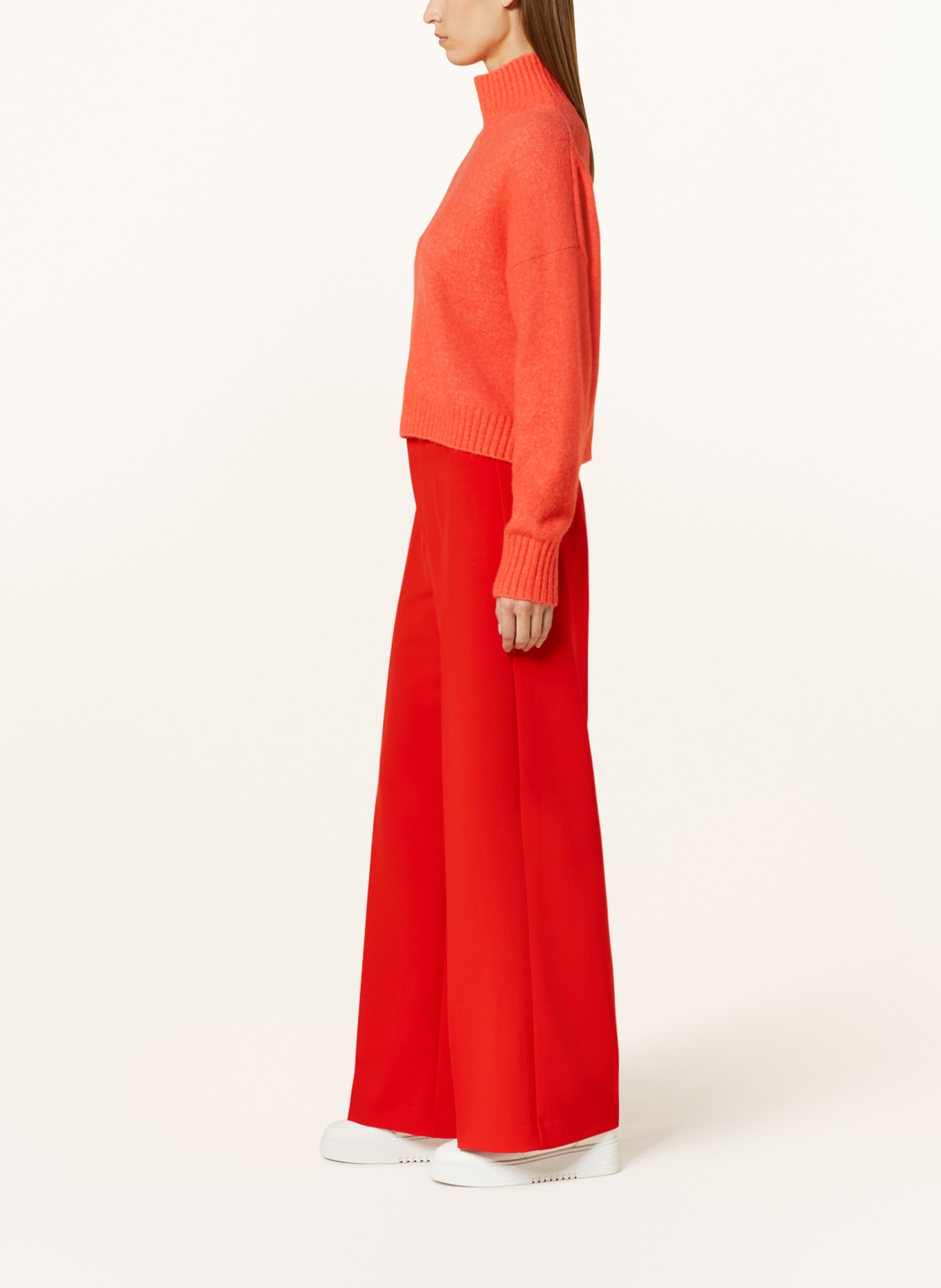 InWear Wide leg trousers ZINNIIW, Color: RED (Image 4)