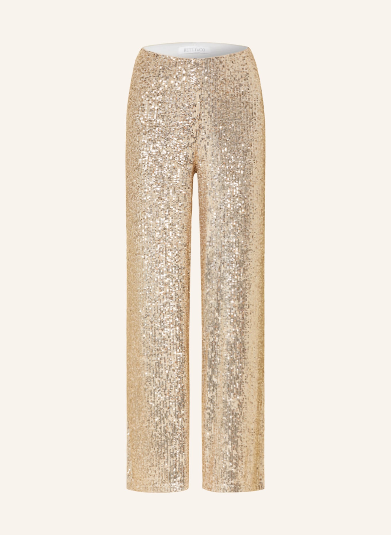 BETTY&CO Trousers with sequins, Color: GOLD (Image 1)