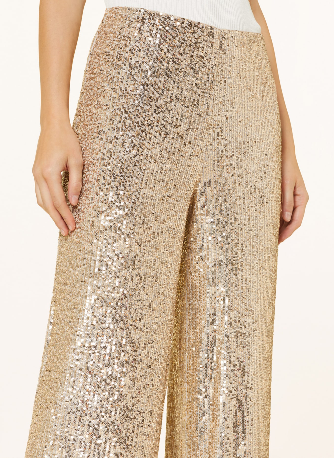 BETTY&CO Trousers with sequins, Color: GOLD (Image 5)