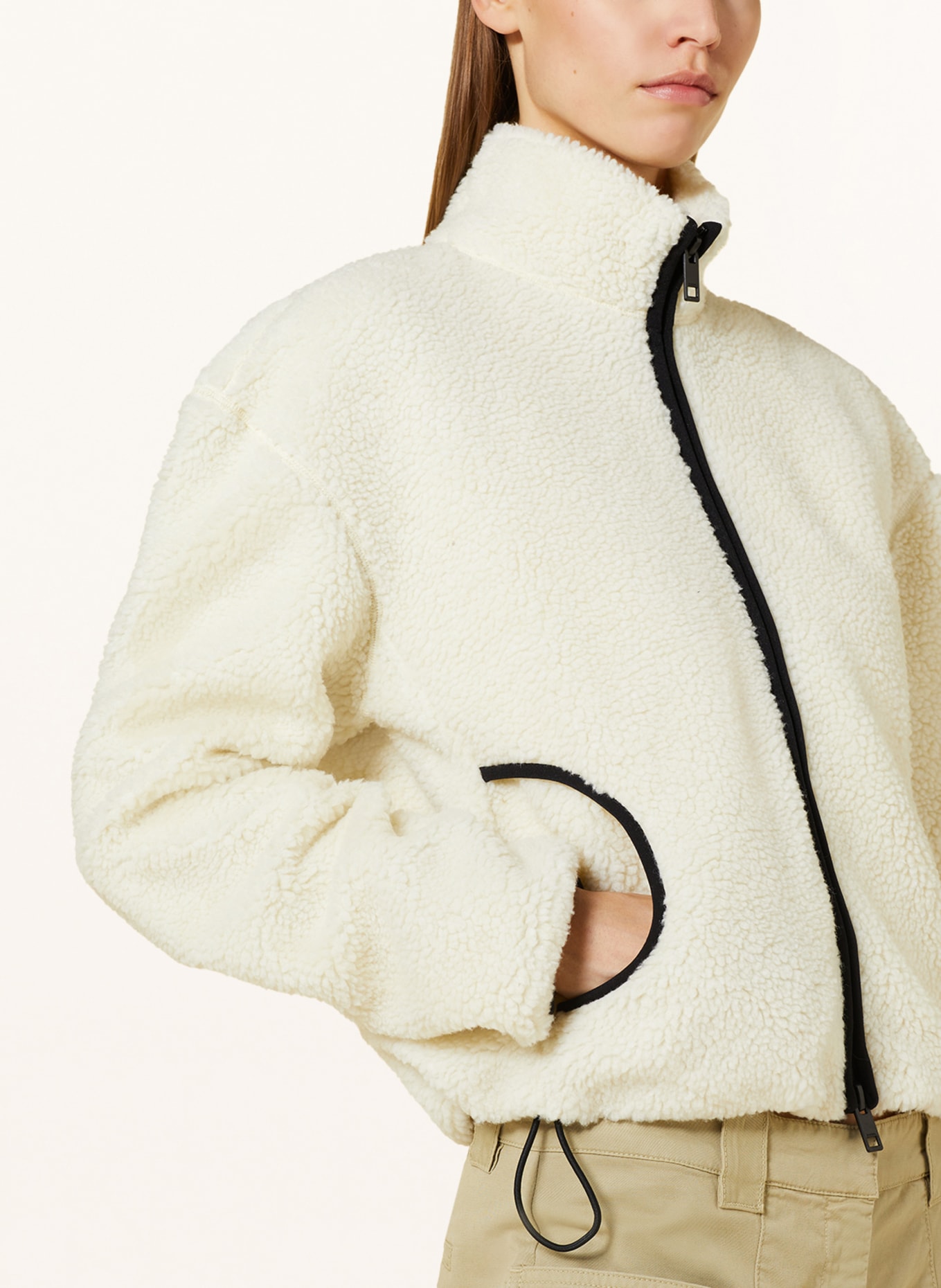 DIESEL Teddy jacket F-CHIBI, Color: ECRU (Image 4)