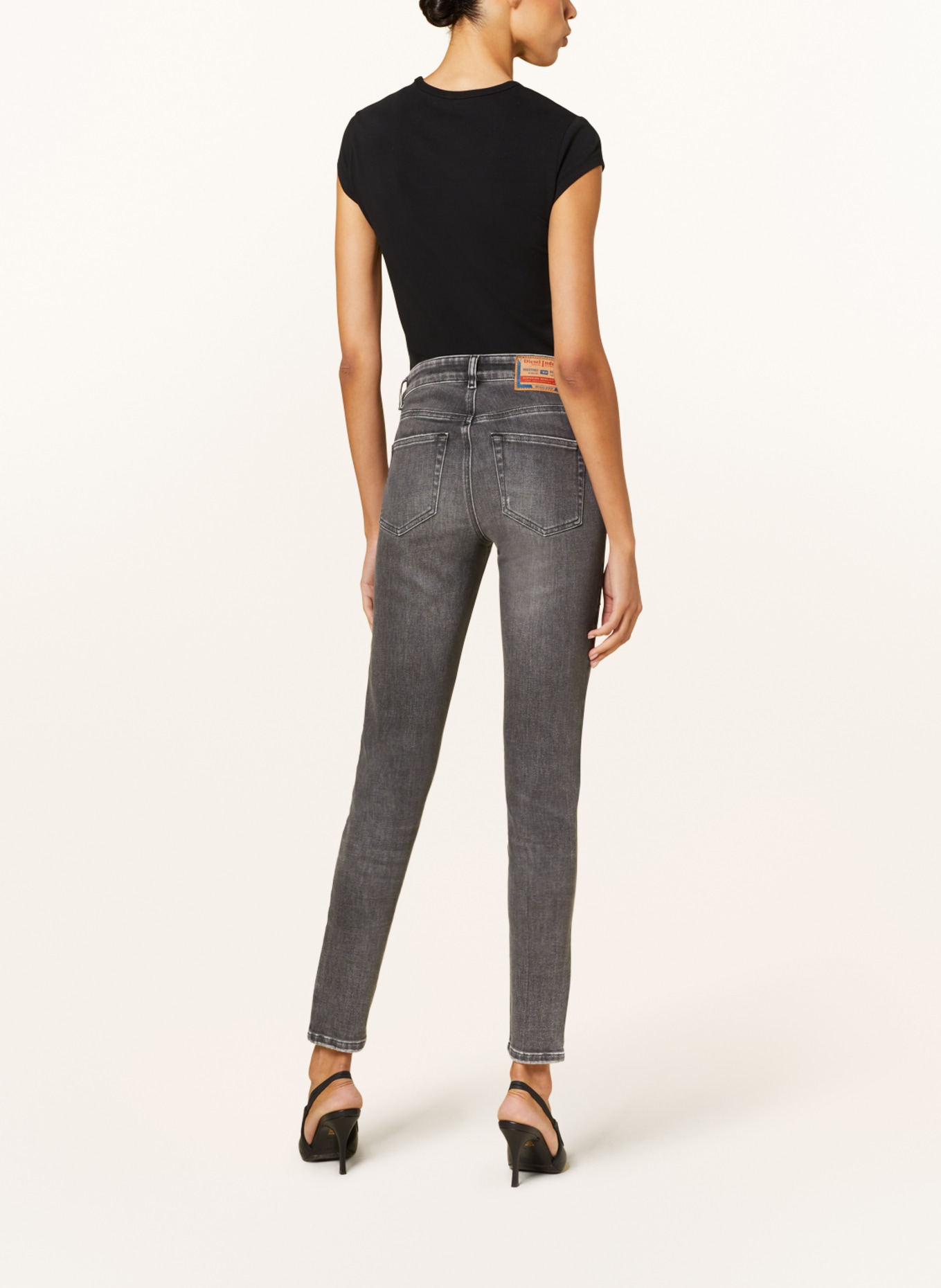 DIESEL Skinny jeans SLANDY, Color: 02 GREY (Image 3)