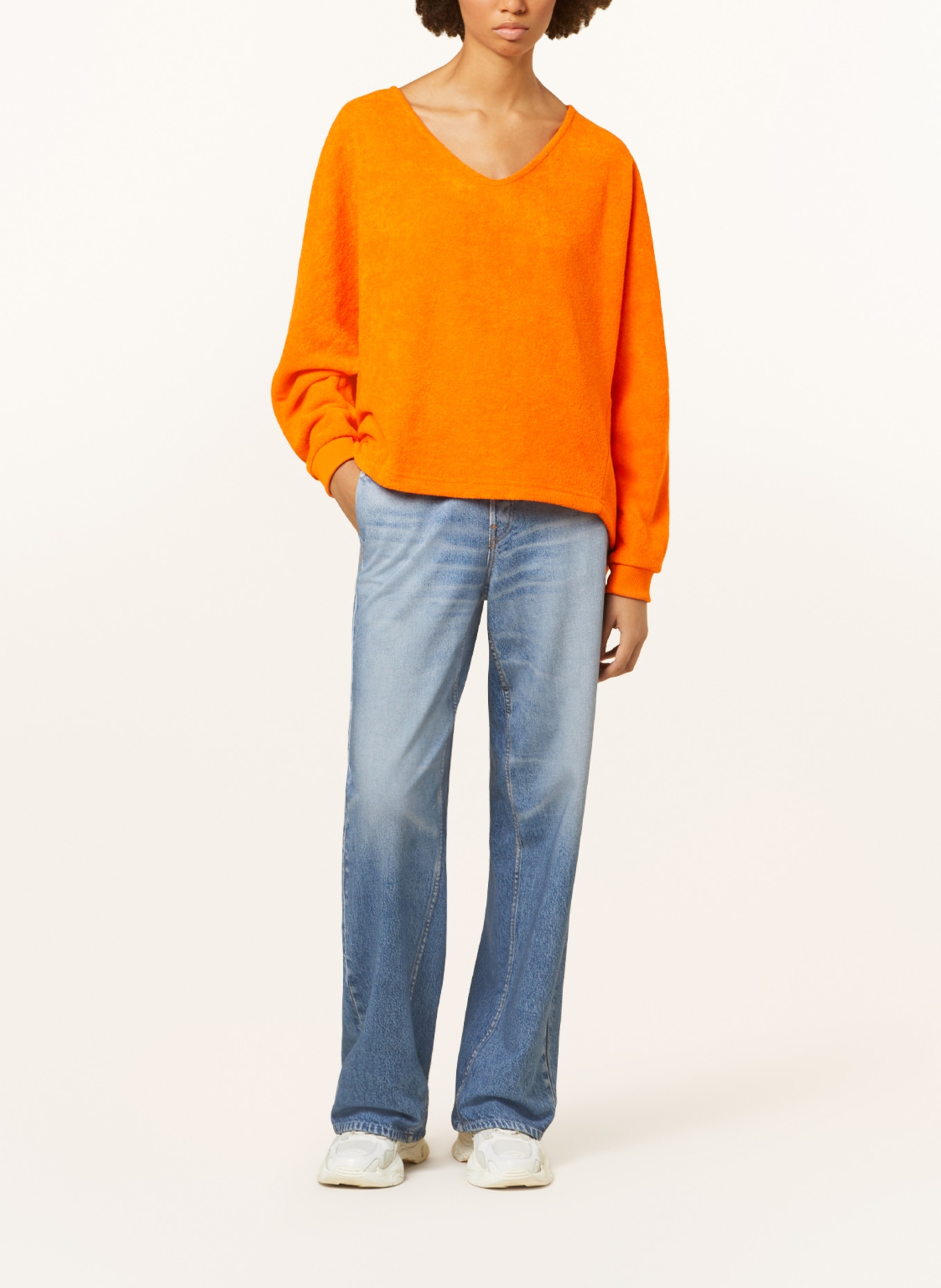 ELIAS RUMELIS Terry cloth shirt MAGALIE, Color: NEON ORANGE (Image 2)