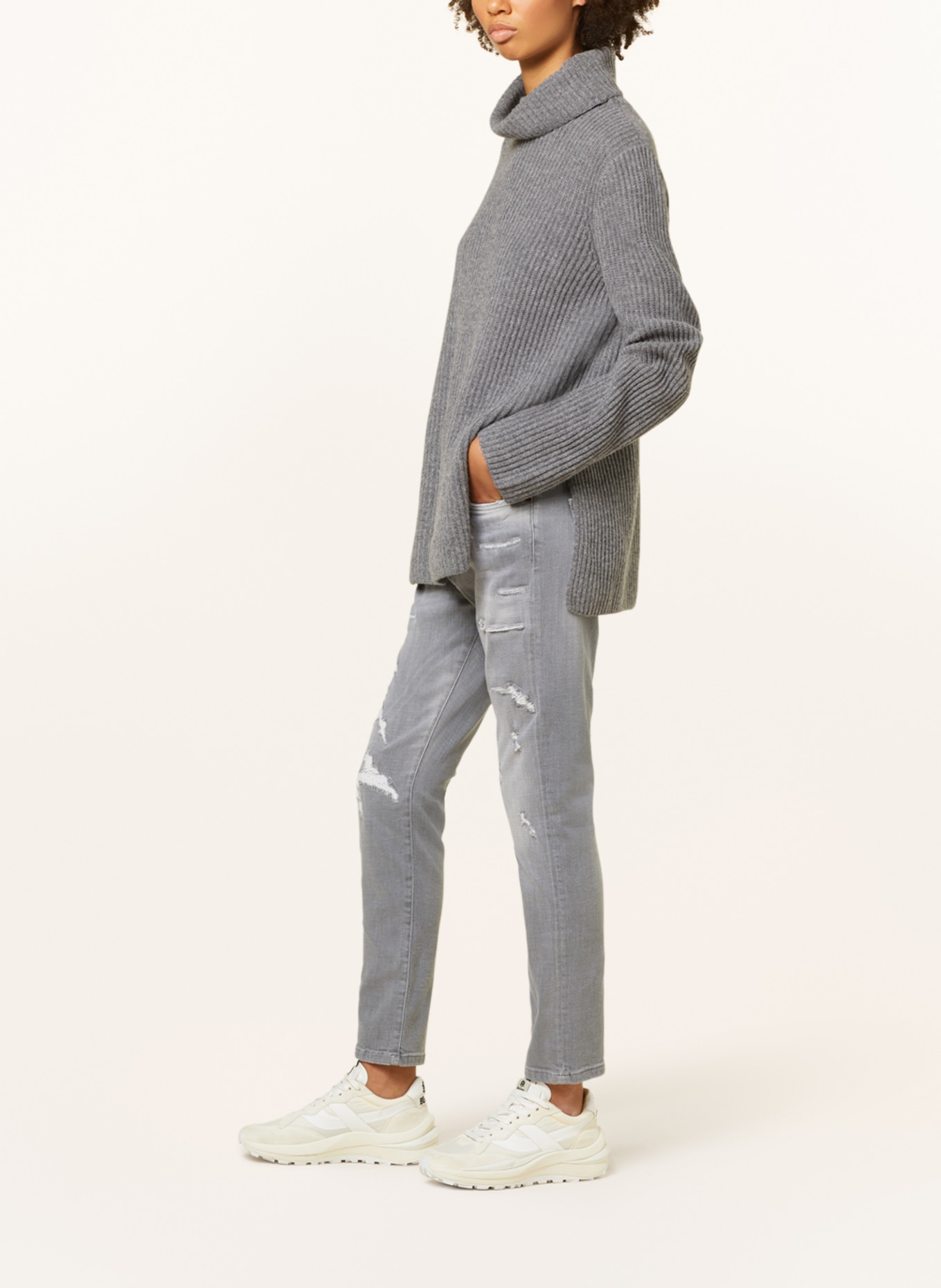 ELIAS RUMELIS Boyfriend jeans LANI, Color: 676 pale grey (Image 4)