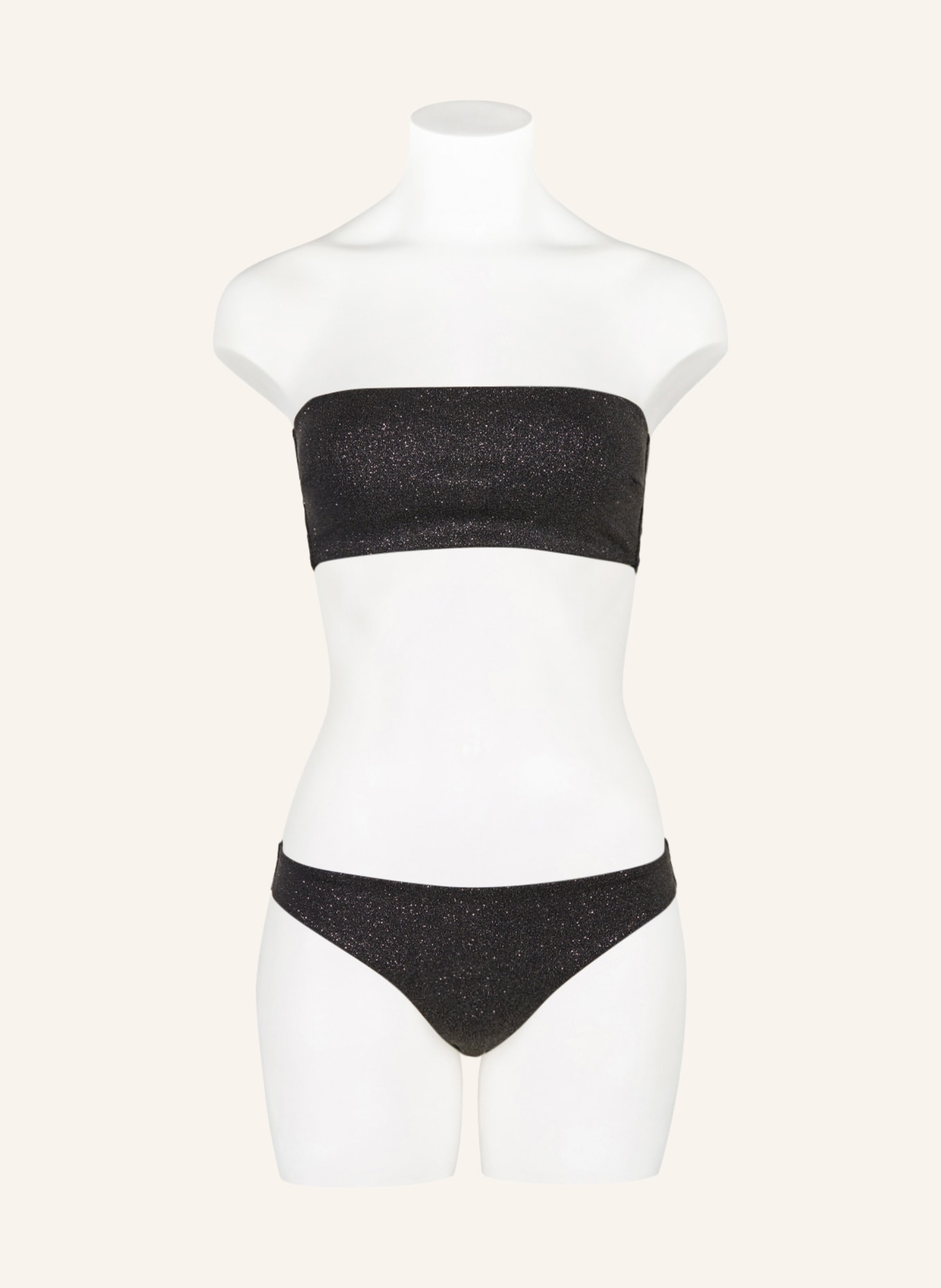 Calvin Klein Bandeau bikini top ARCHIVE SOLIDS, Color: BLACK (Image 4)