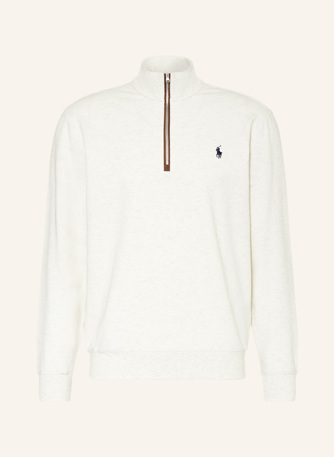 POLO GOLF RALPH LAUREN Jersey half-zip sweater, Color: ECRU (Image 1)