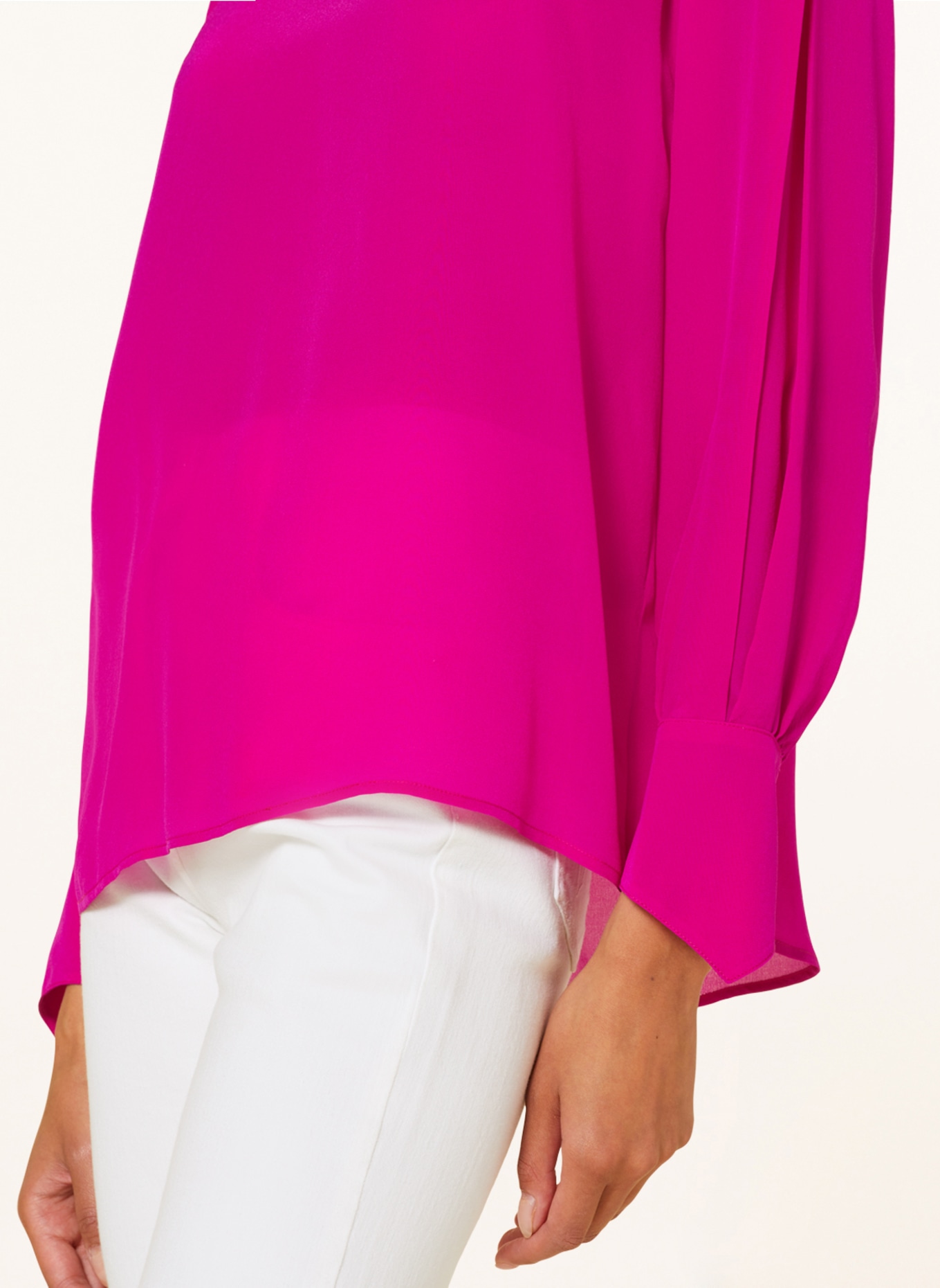 Sophie Silk blouse OBELL, Color: PINK (Image 4)