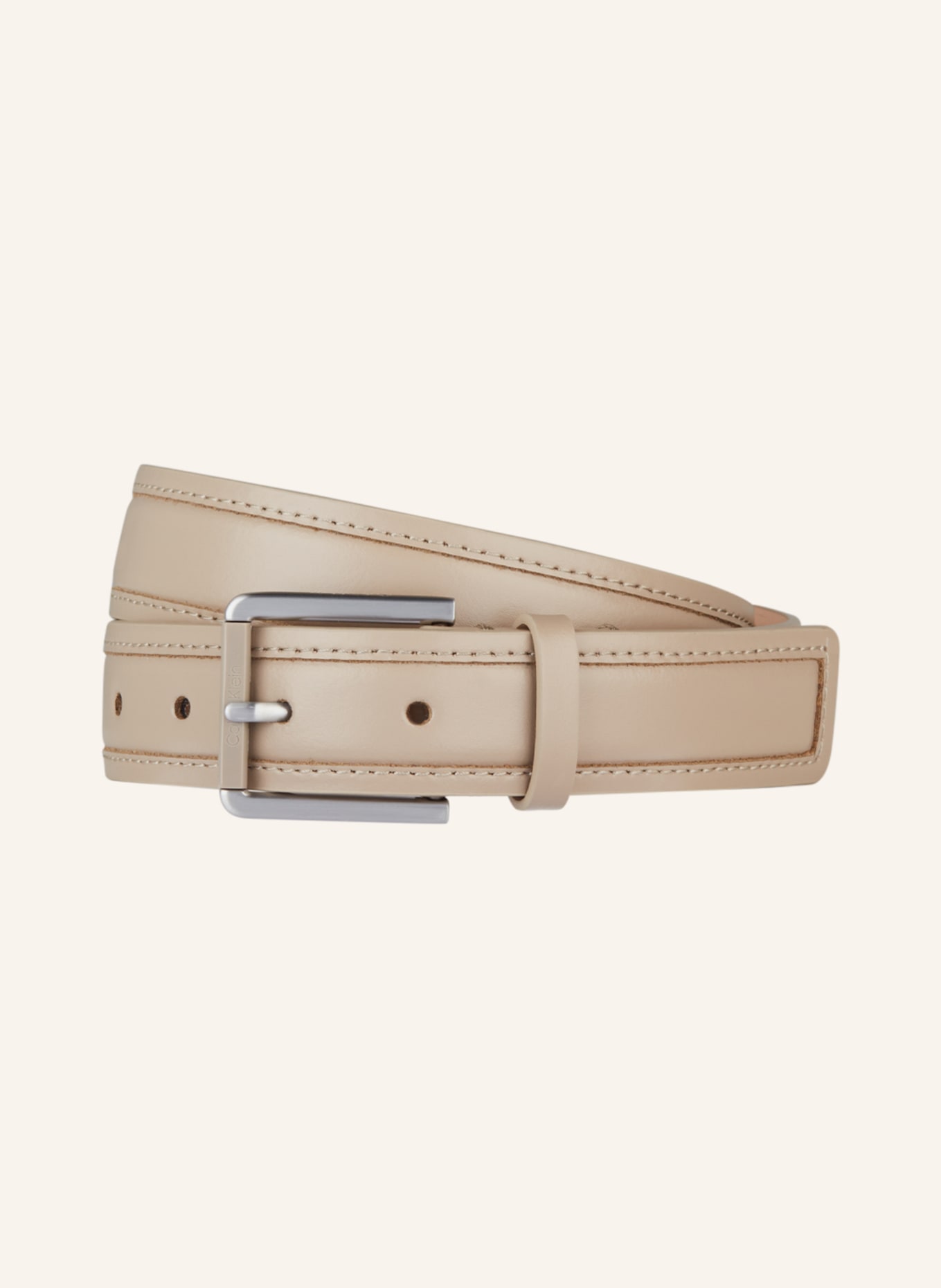 Calvin Klein Leather belt, Color: BEIGE (Image 1)
