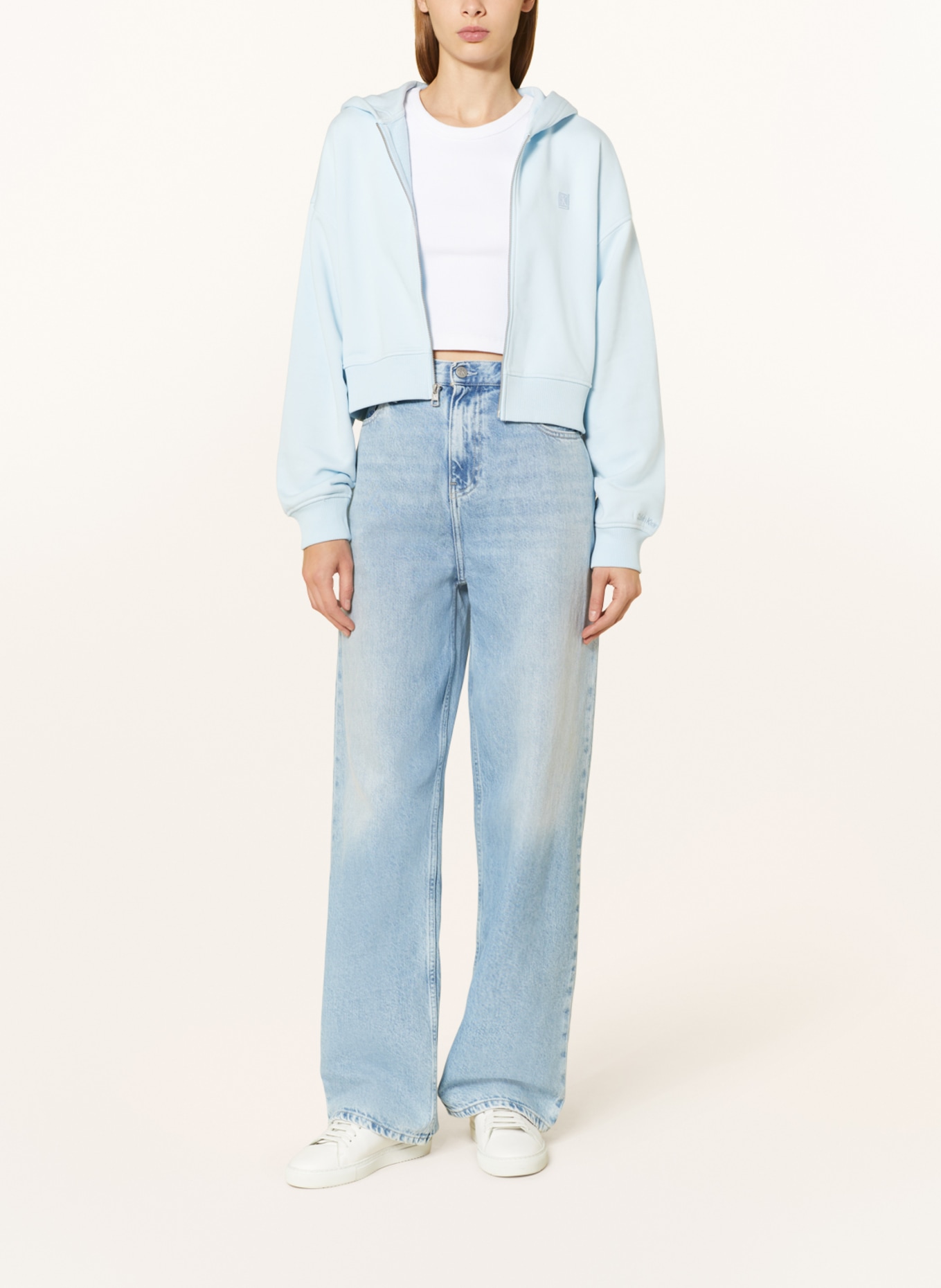 Calvin Klein Jeans Sweat jacket, Color: LIGHT BLUE (Image 2)